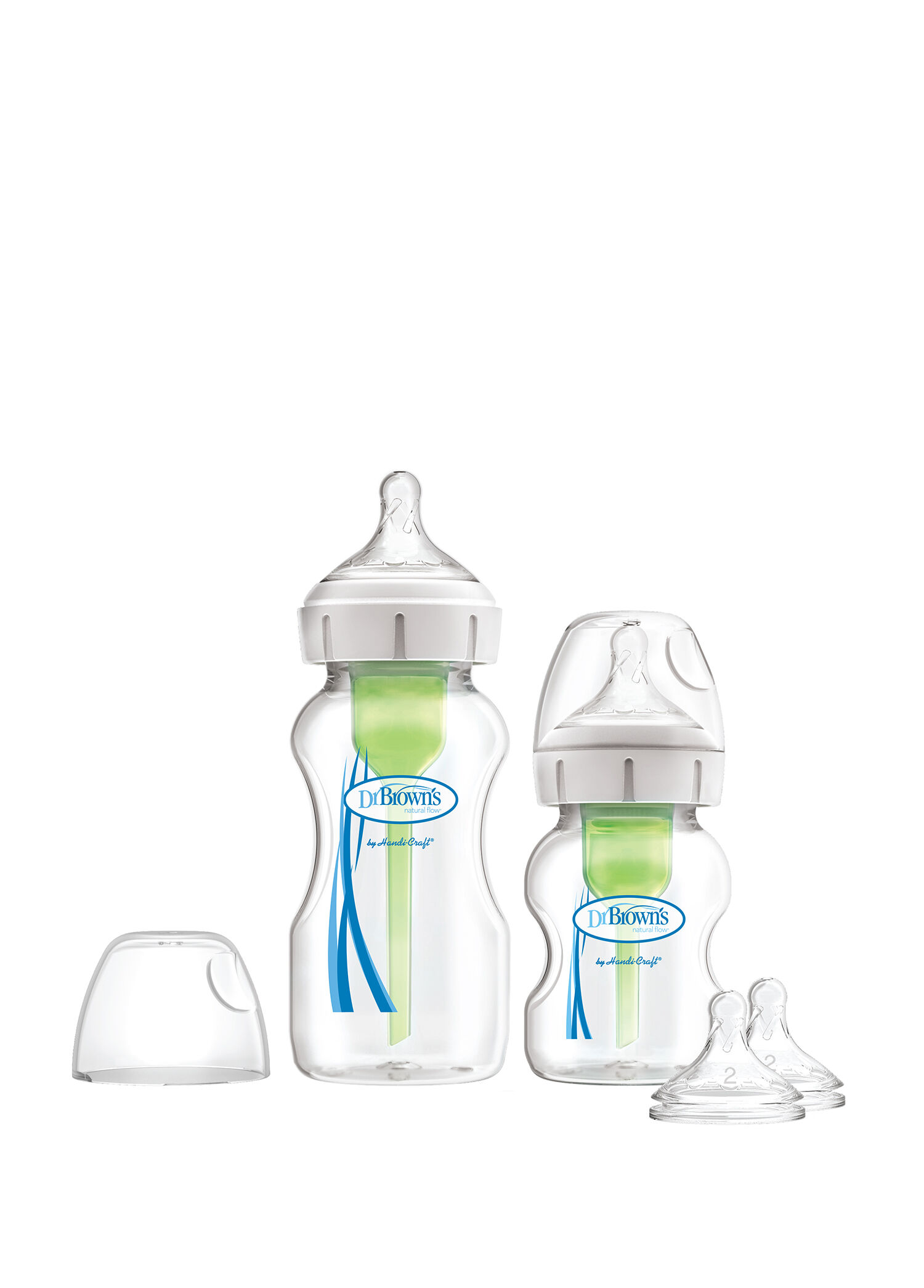 Options+ Cam 0-12 Ay Antikolik 2'li Biberon Seti 150ml ve 270ml