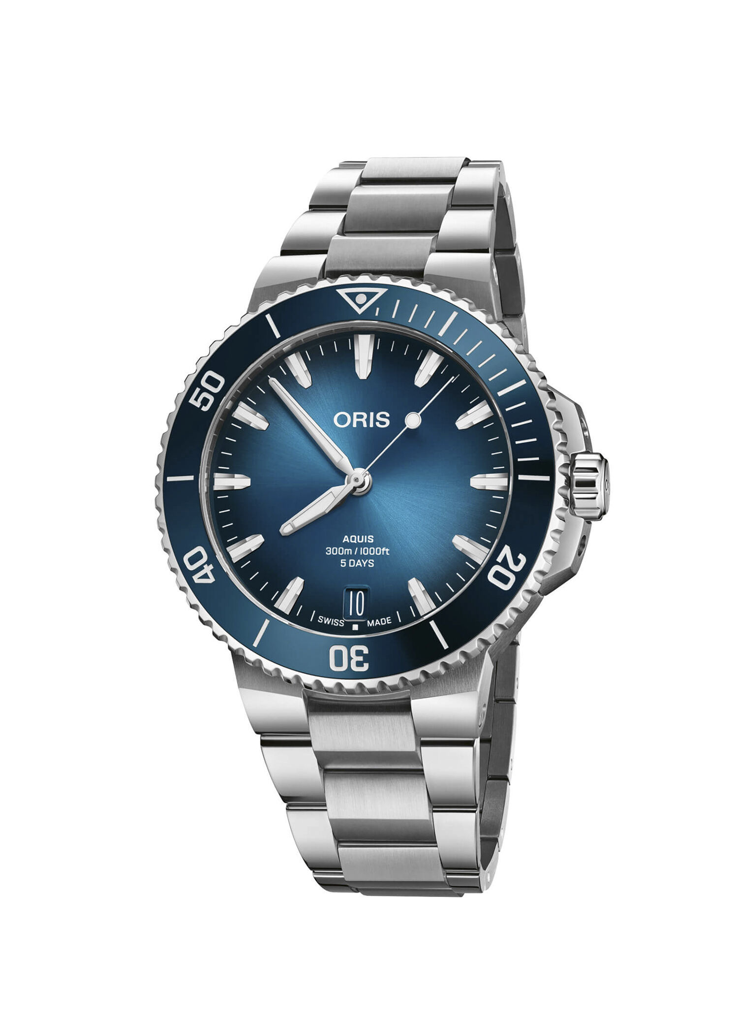 Aquis Date 400 01 400 7790 4135-07 8 23 02PEB Gri Çelik Erkek Kol Saati