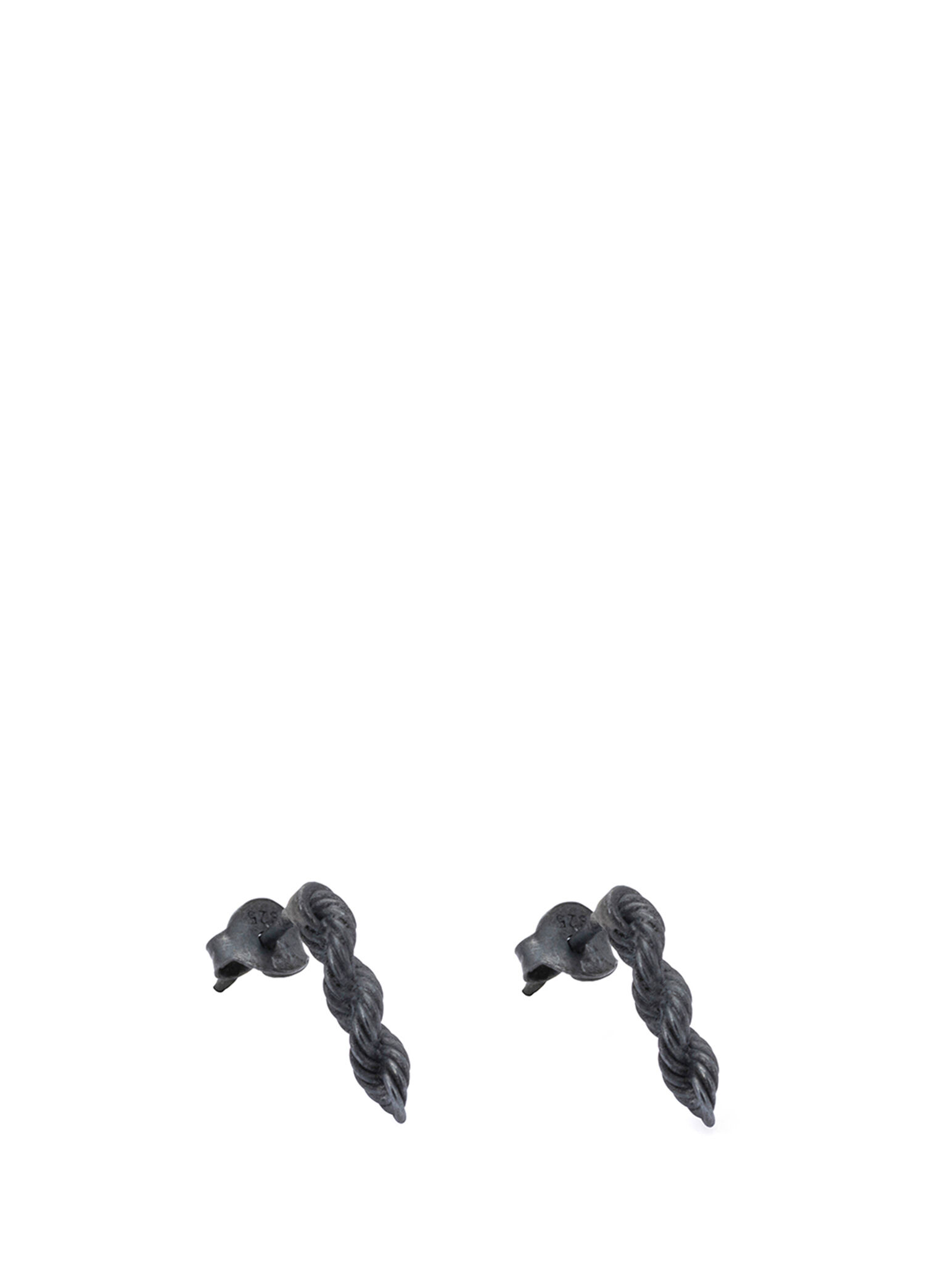 Rope Chain Oksit Erkek Gümüş Küpe