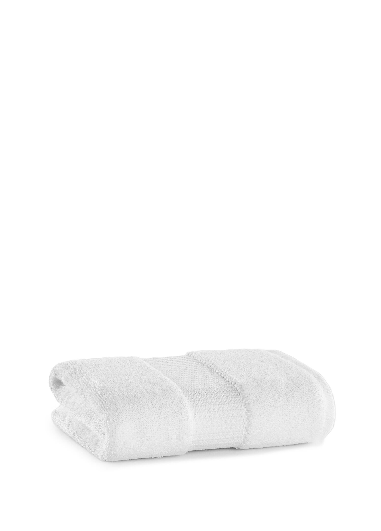 Valencia Fibroluxe ® Beyaz Bambu Tekli Yüz Havlusu 50 x 90 cm