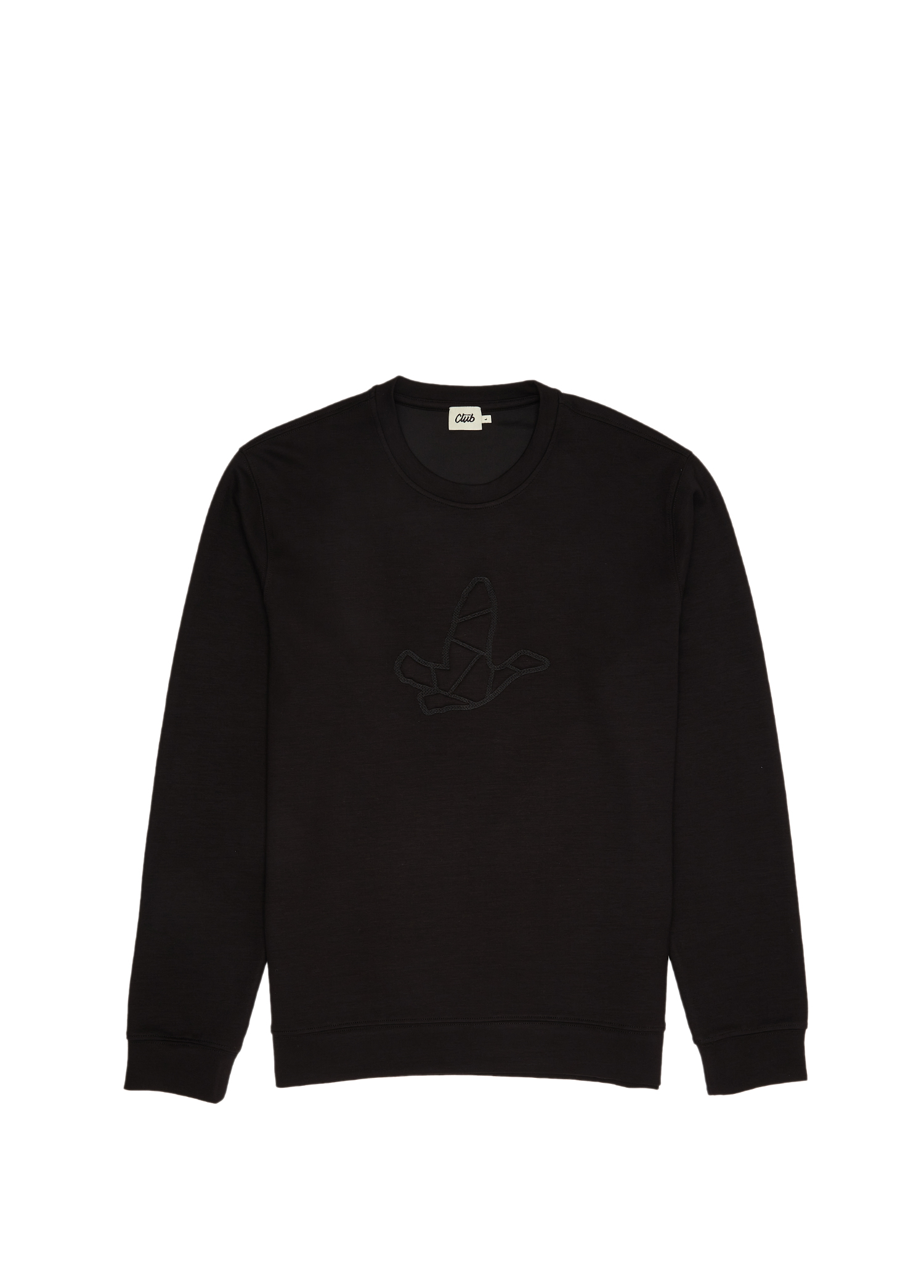 Siyah Logo Detaylı Sweatshirt_6