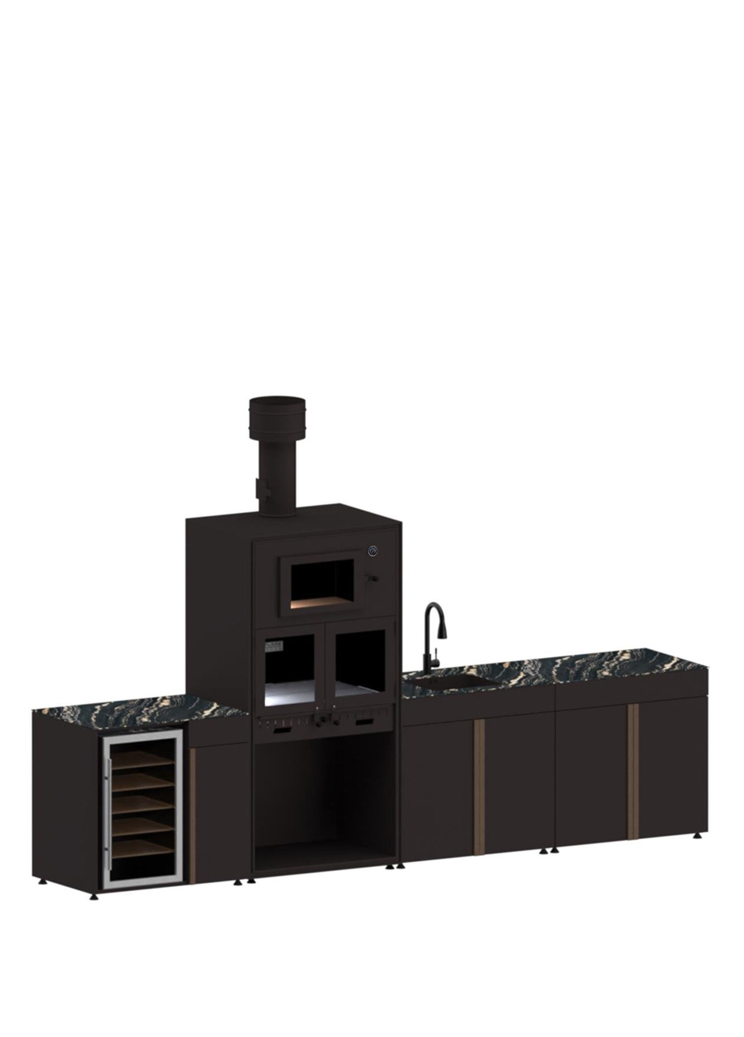 Pure 4102 4 Modül Bahçe Mutfak Seti