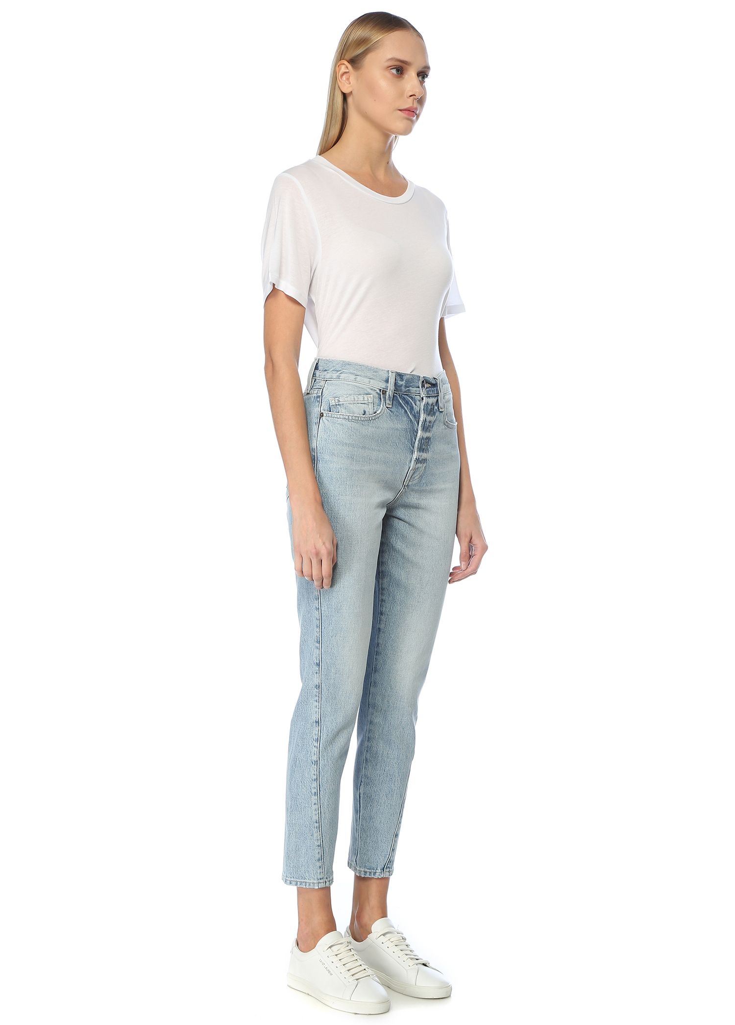 frame le original skinny twist jeans