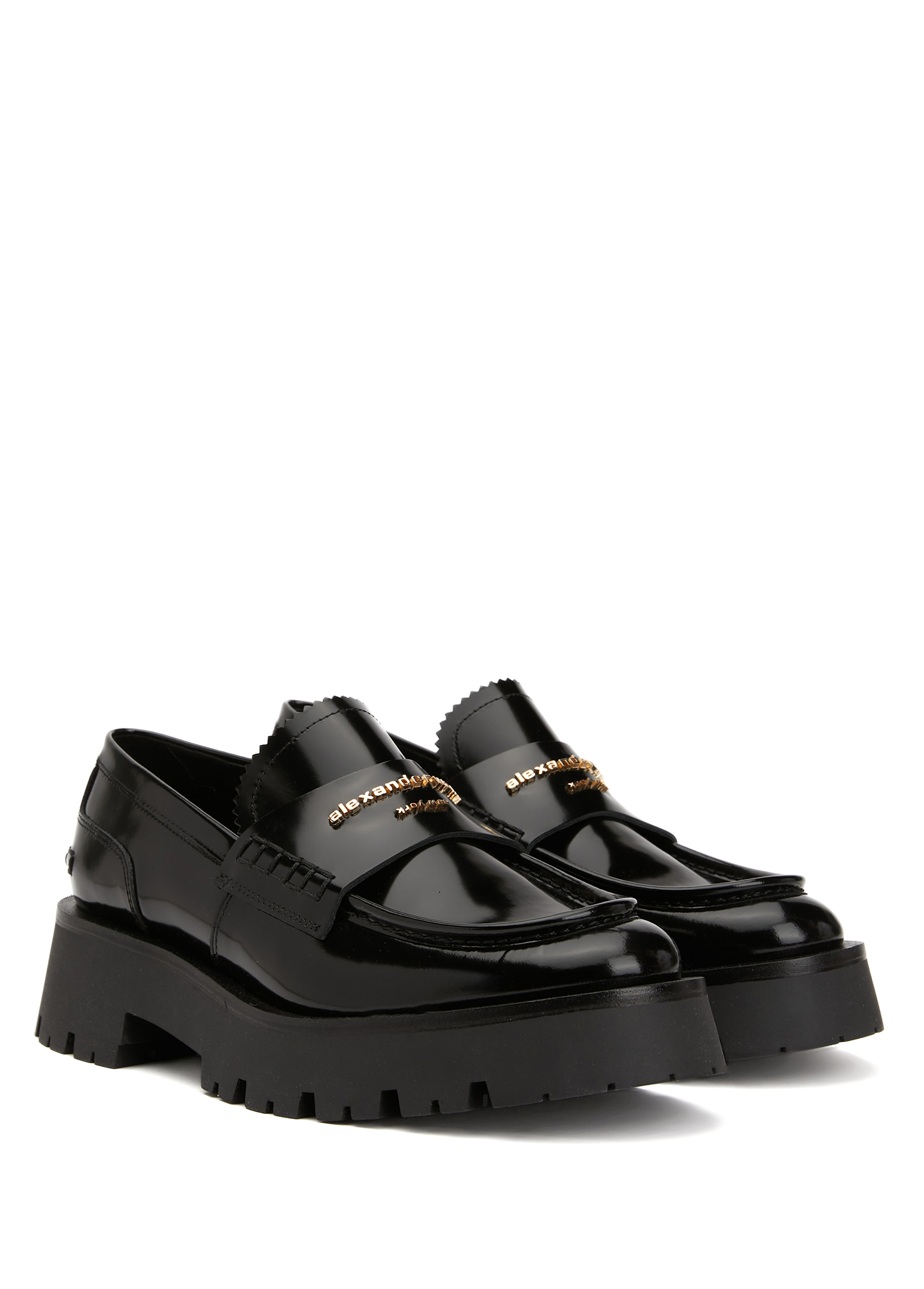 Alexander Wang Siyah Kadın Carter Siyah Kadın Deri Loafer 1667162