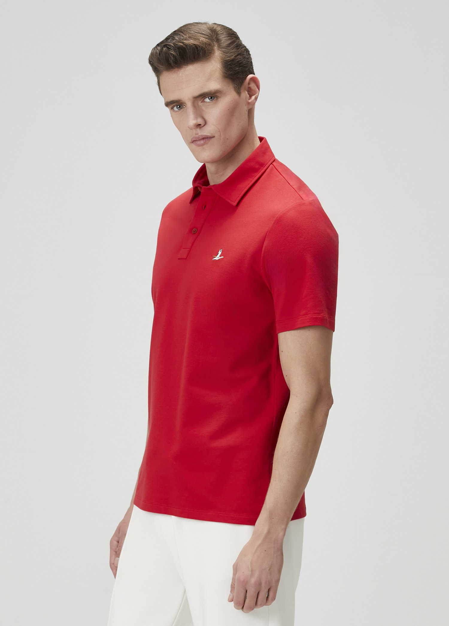 Comfort Fit Kırmızı Polo Yaka T-shirt_3