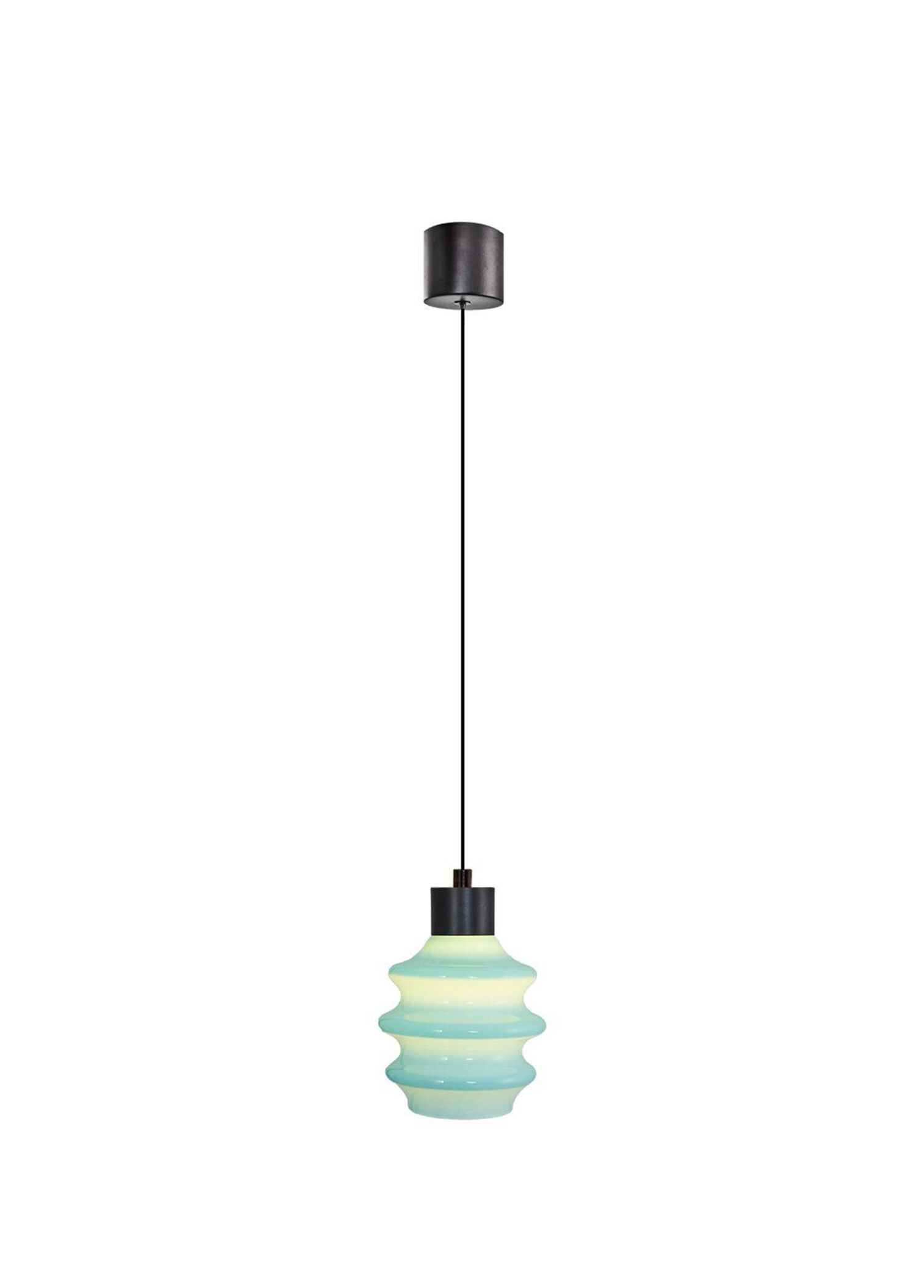 Yeşil Metal Cam Led Sarkıt Avize