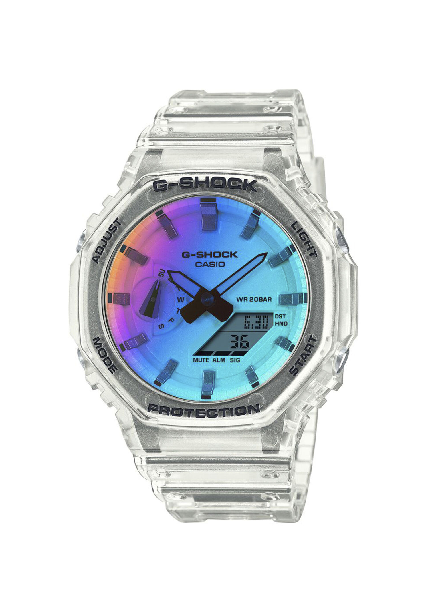 G-Shock GA-2100SRS-7ADR Gri Silikon Erkek Kol Saati