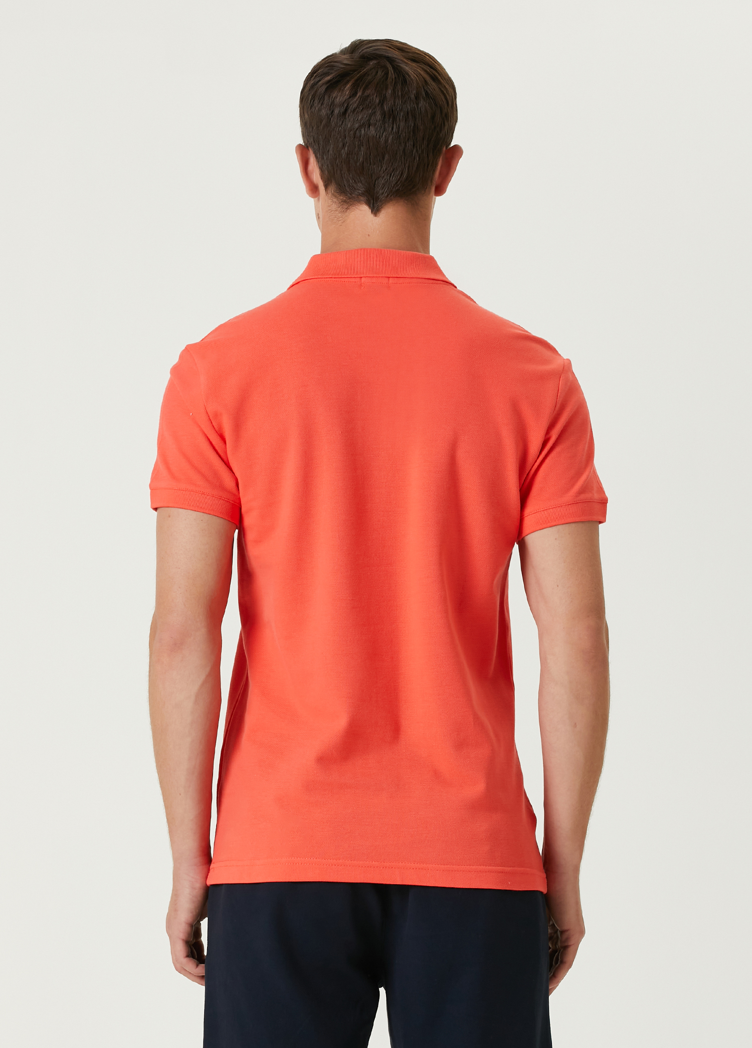 Slim Fit Mercan Polo Yaka T-shirt_3