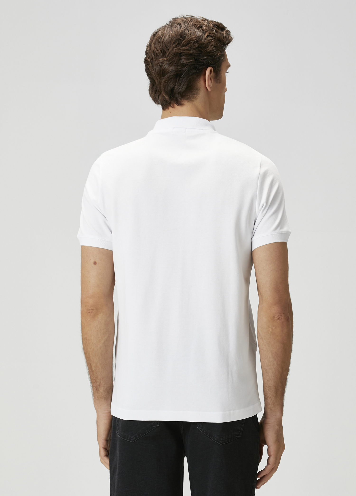 Beyaz Polo Yaka T-shirt_3