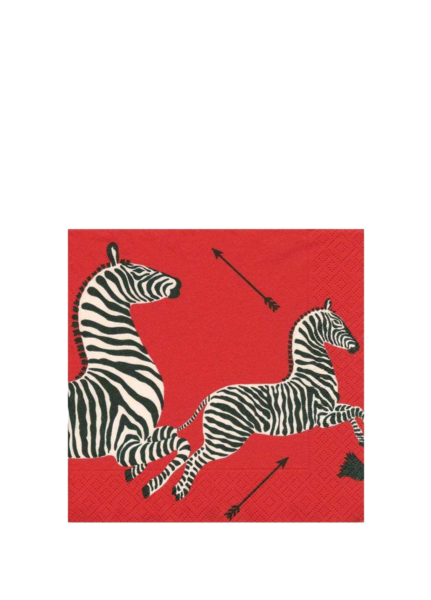 Zebras Kırmızı Kağıt 20'li Kokteyl Peçetesi