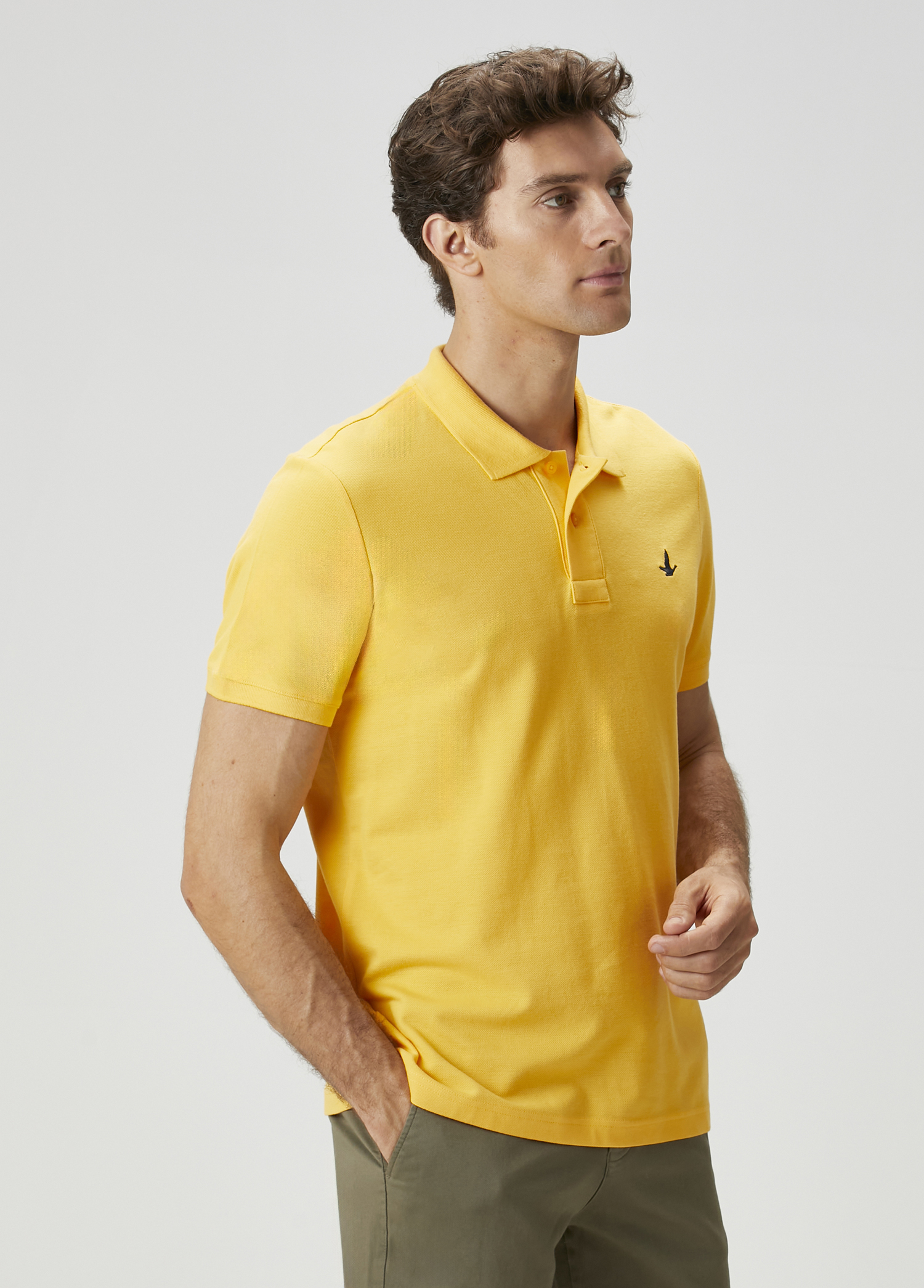 Sarı Polo Yaka T-shirt_2