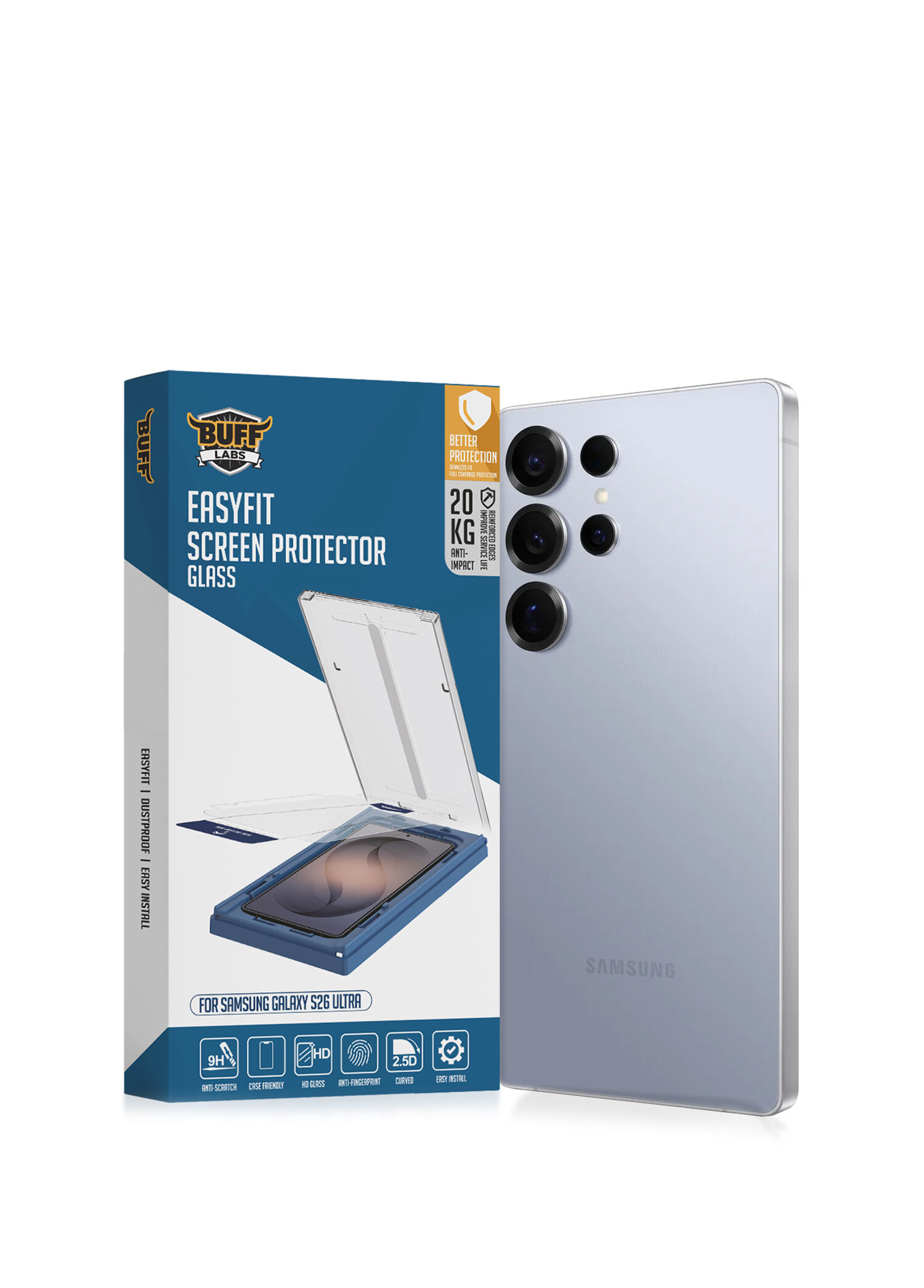 Galaxy S26 Ultra EasyFit Glass Uygulama Aparatlı Ekran Koruyucu
