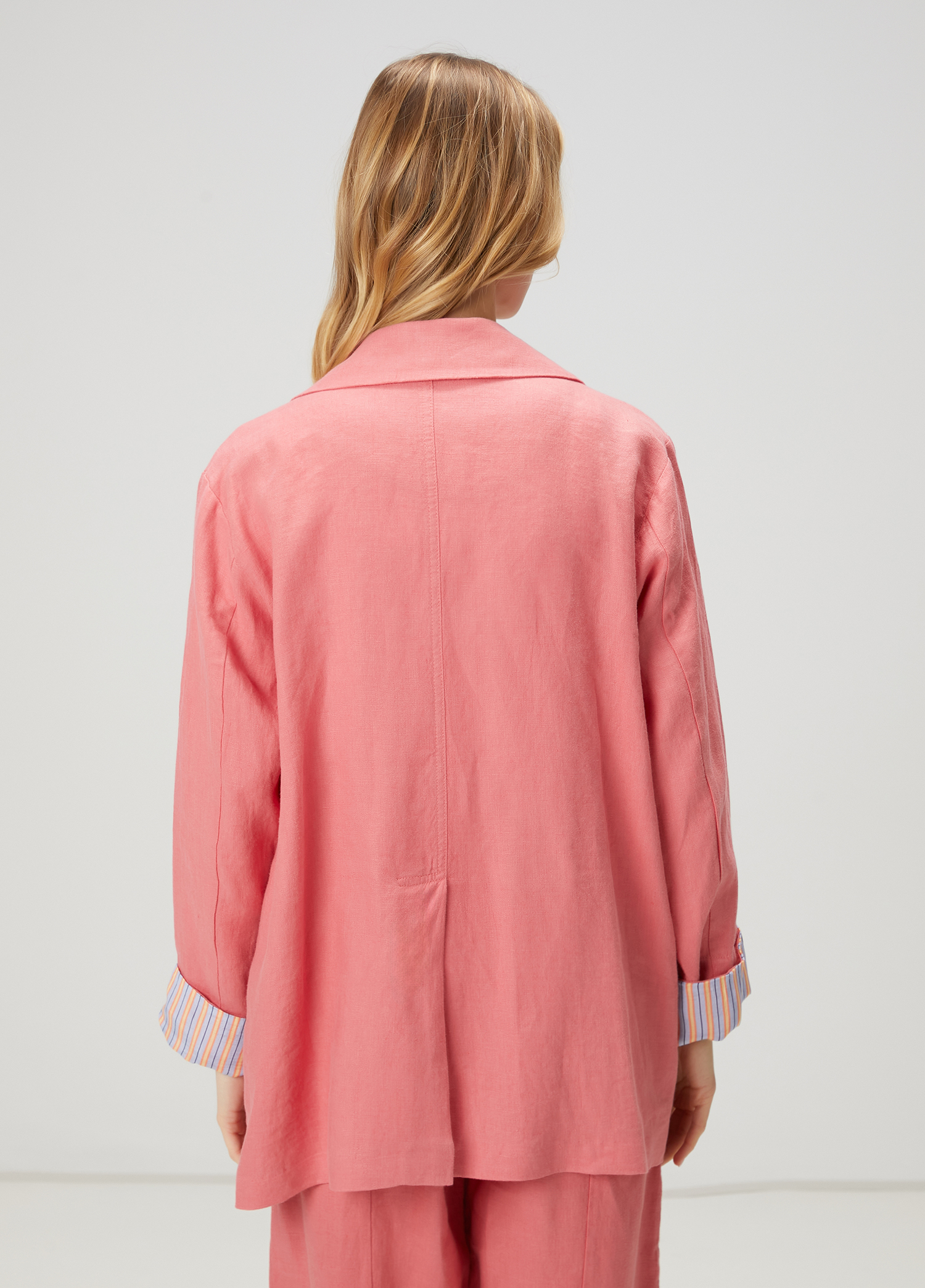Pembe Keten Ceket_5