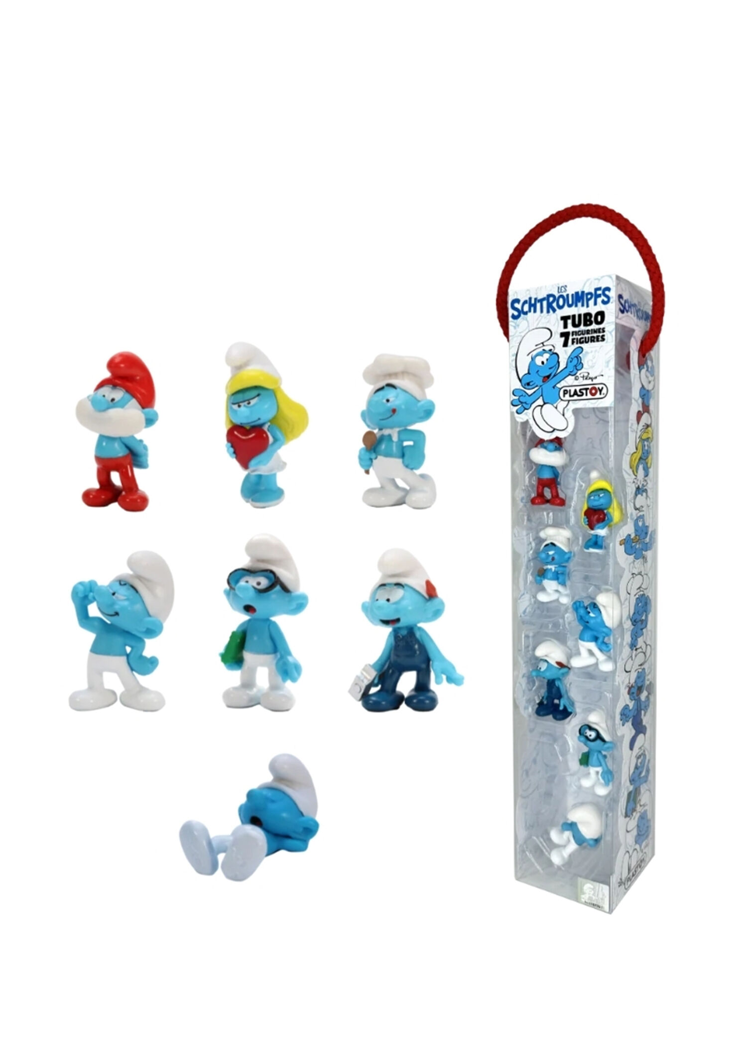 Smurfs Şirinler Tubo 7 Figürlü Set