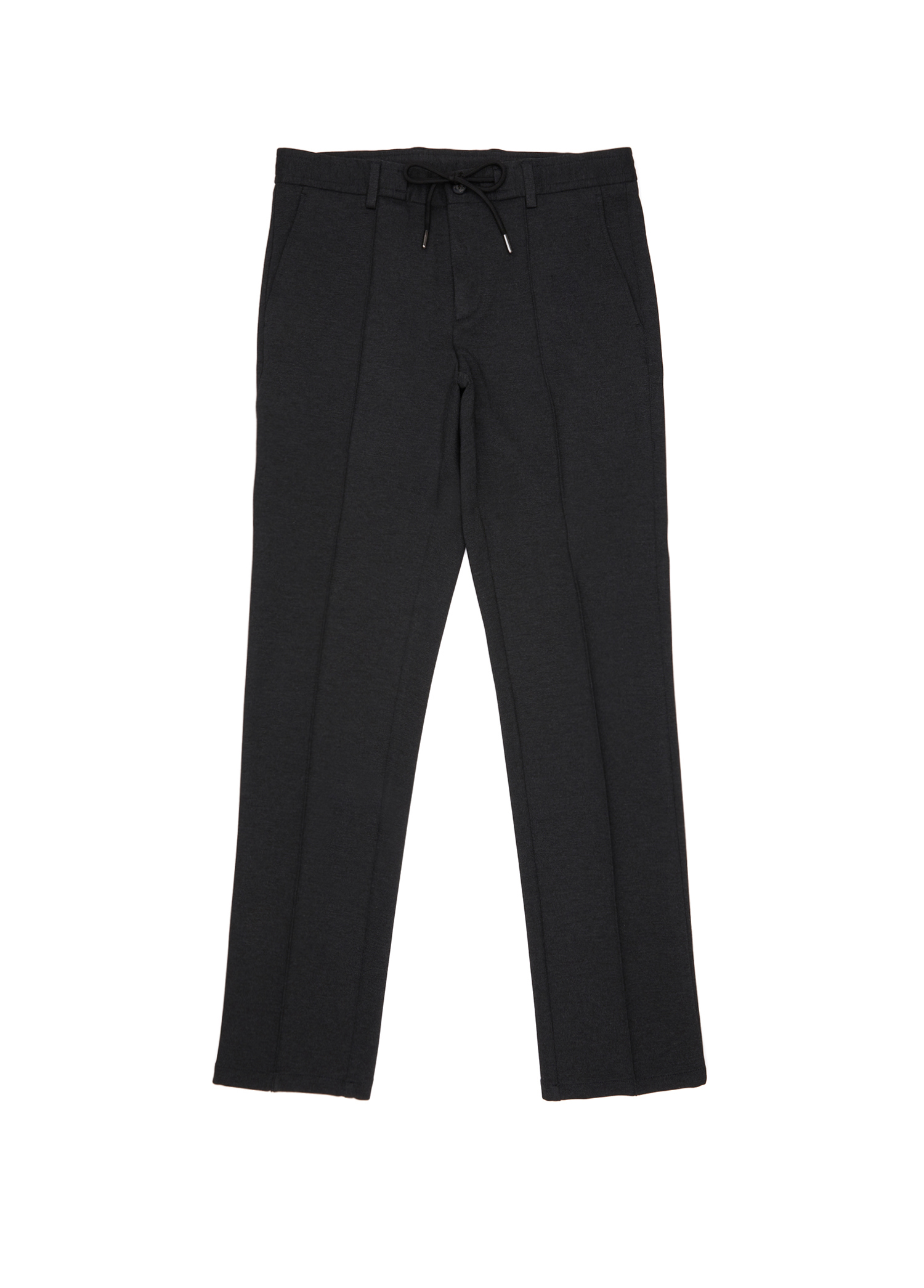Antrasit Melanj Beli Kordonlu Spor Pantolon_5