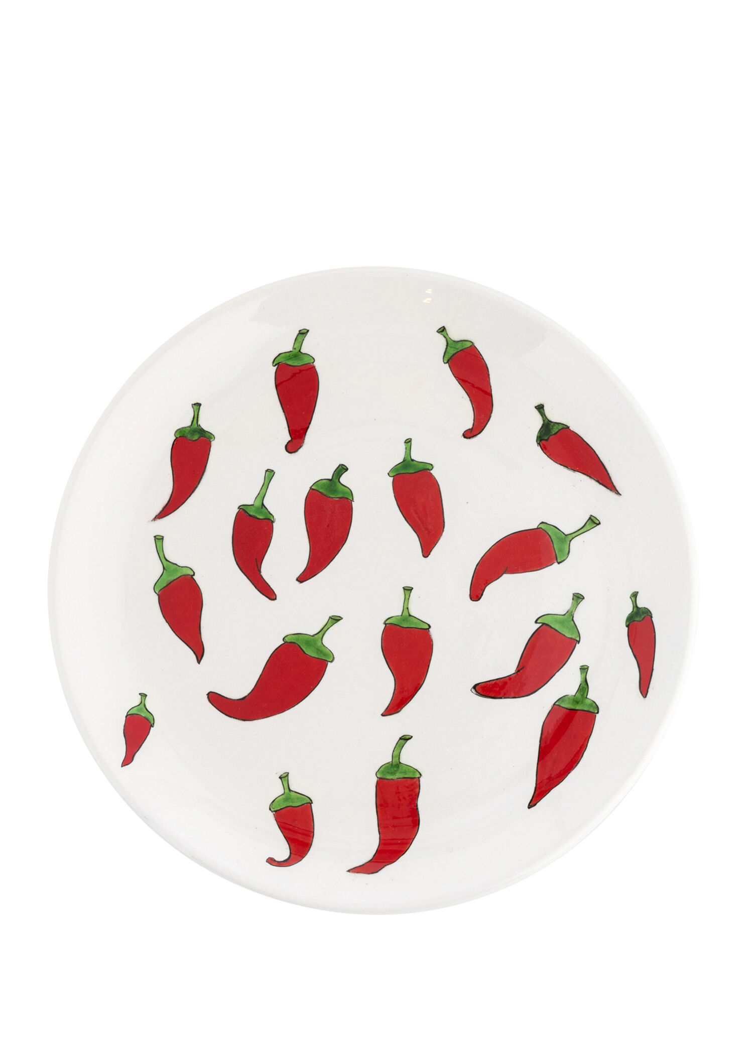 Calabrian Chili Pepper El Yapımı Tabak 22 cm