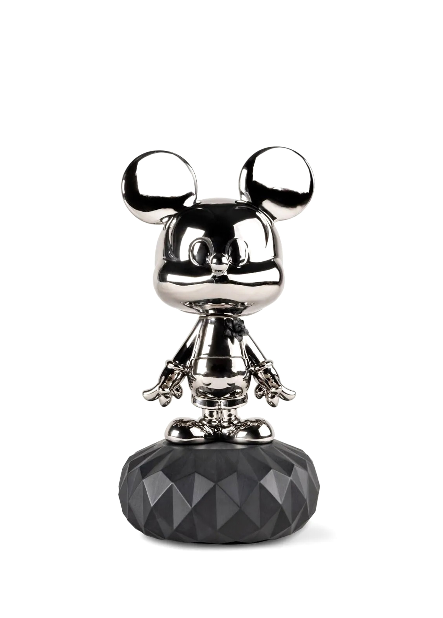 Mickey Mouse Platinum Siyah Silver Porselen Heykel