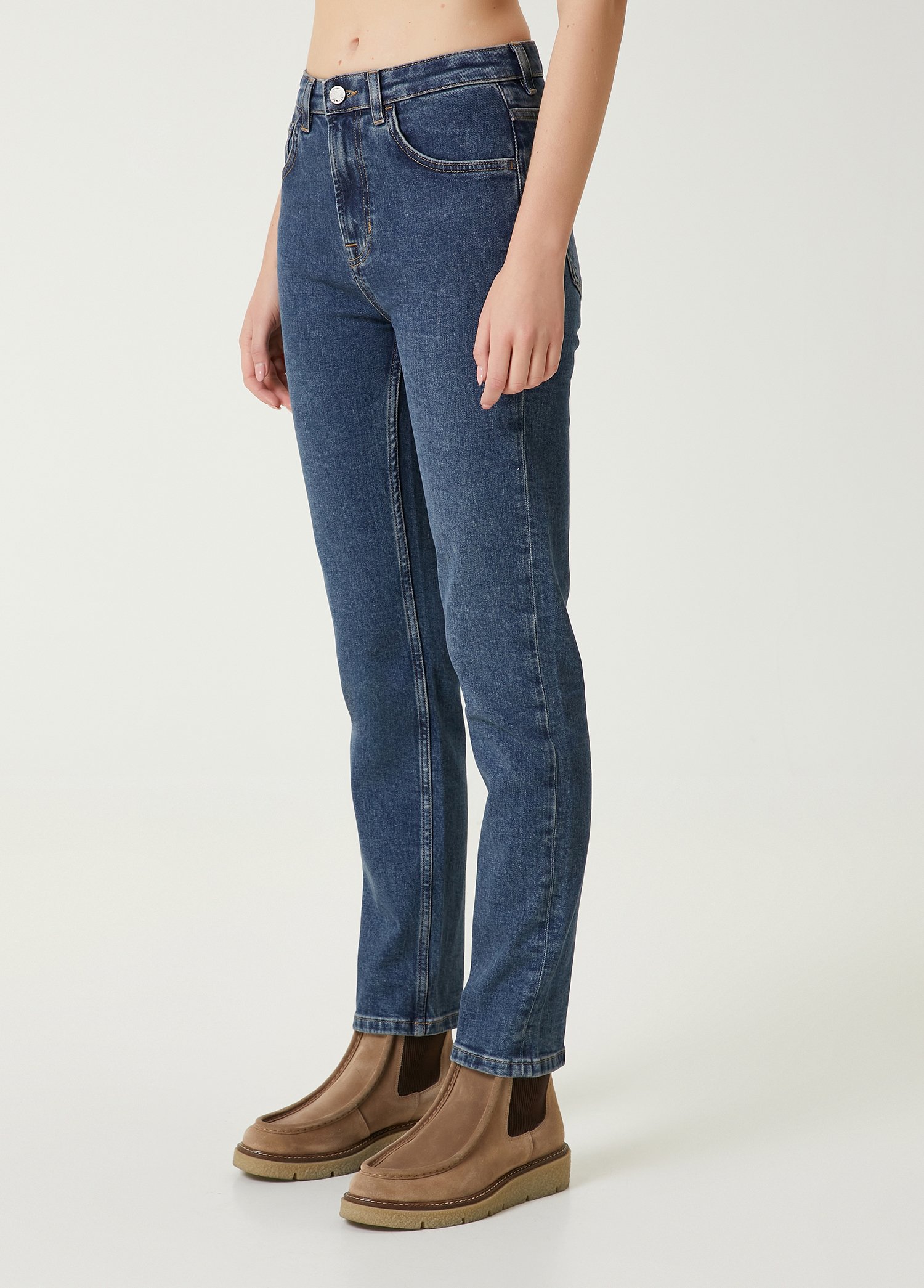 Slim Straight Mavi Jean Pantolon_2