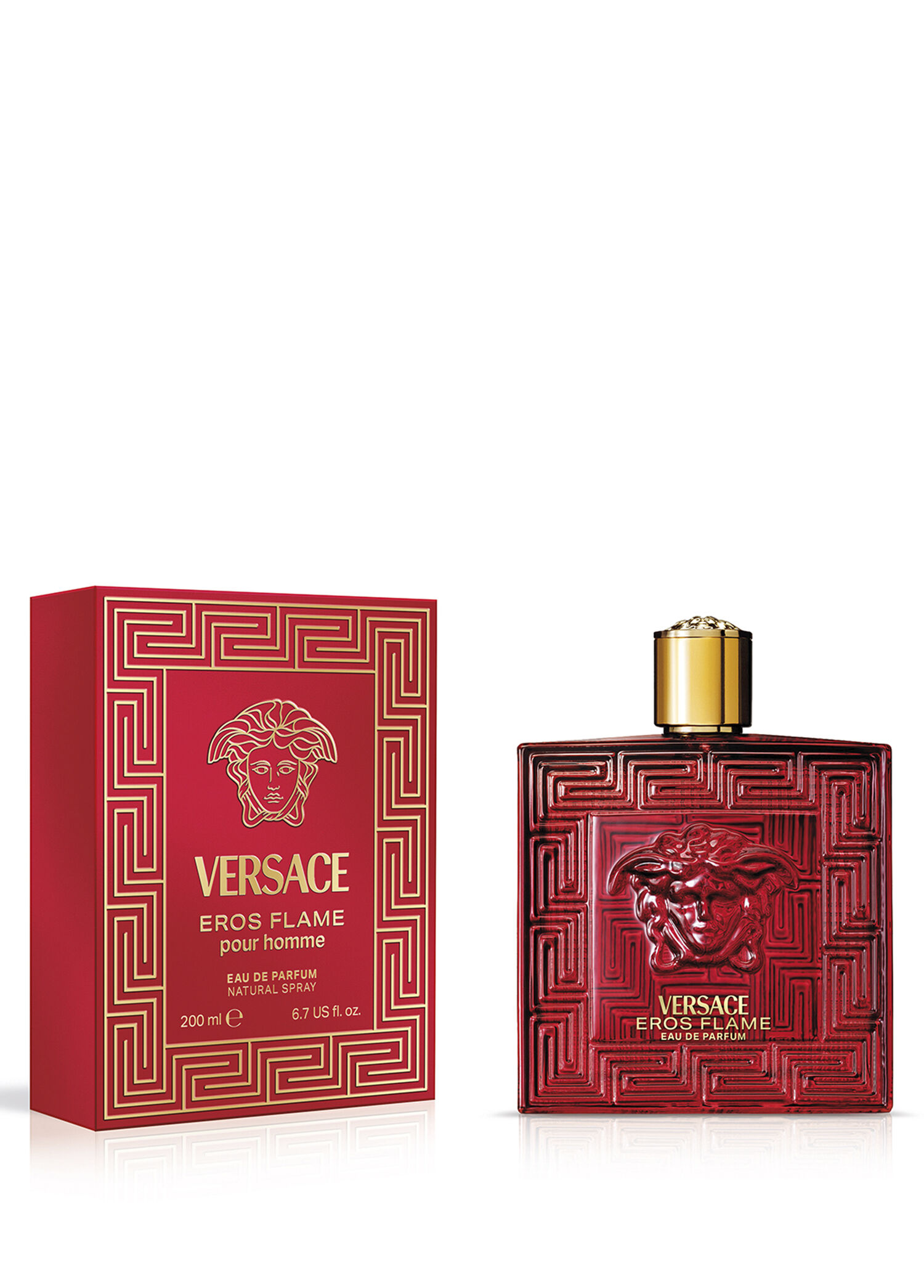 Versace - Eros Flame EDP 200 ml Erkek Parfüm - Kırmızı
