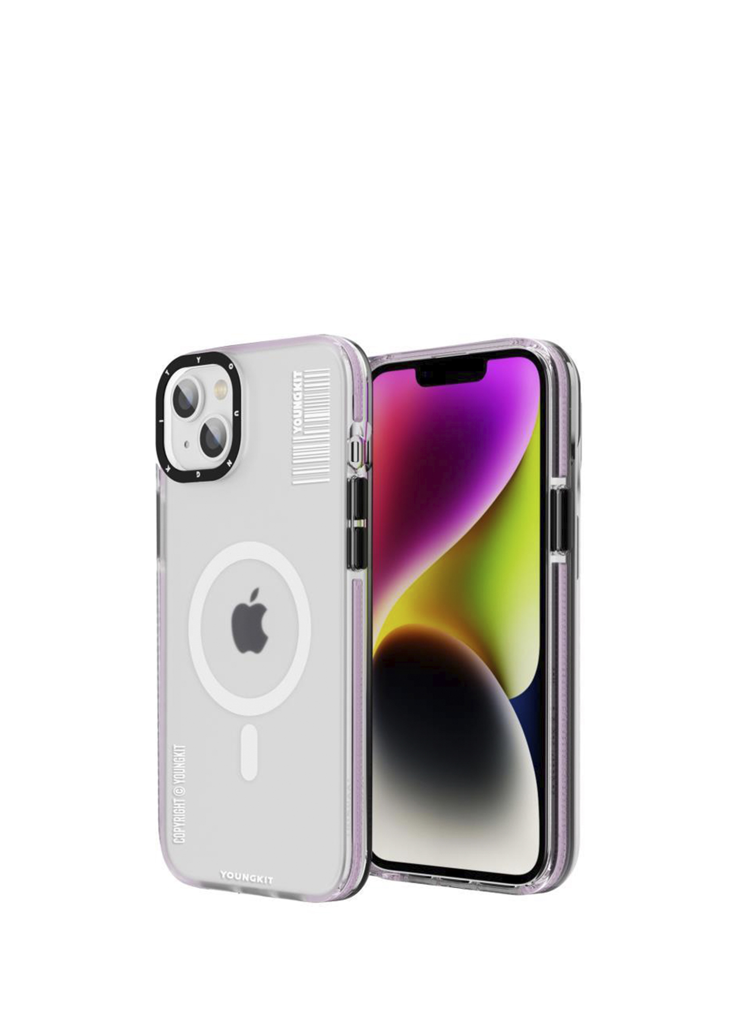 Apple iPhone 14 Uyumlu Jane Sand Pembe Silikon Kılıf