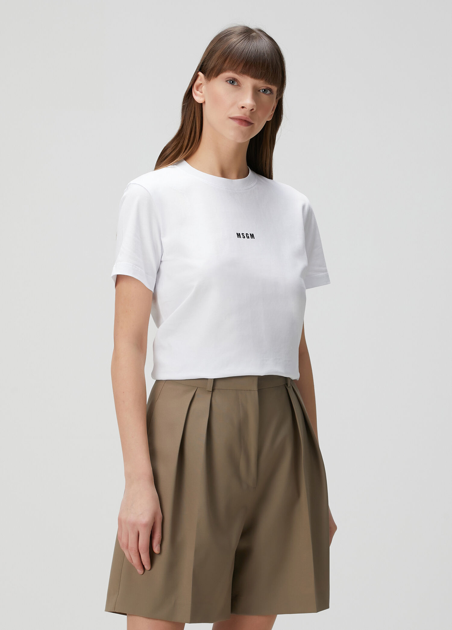 Beyaz Logolu T-shirt