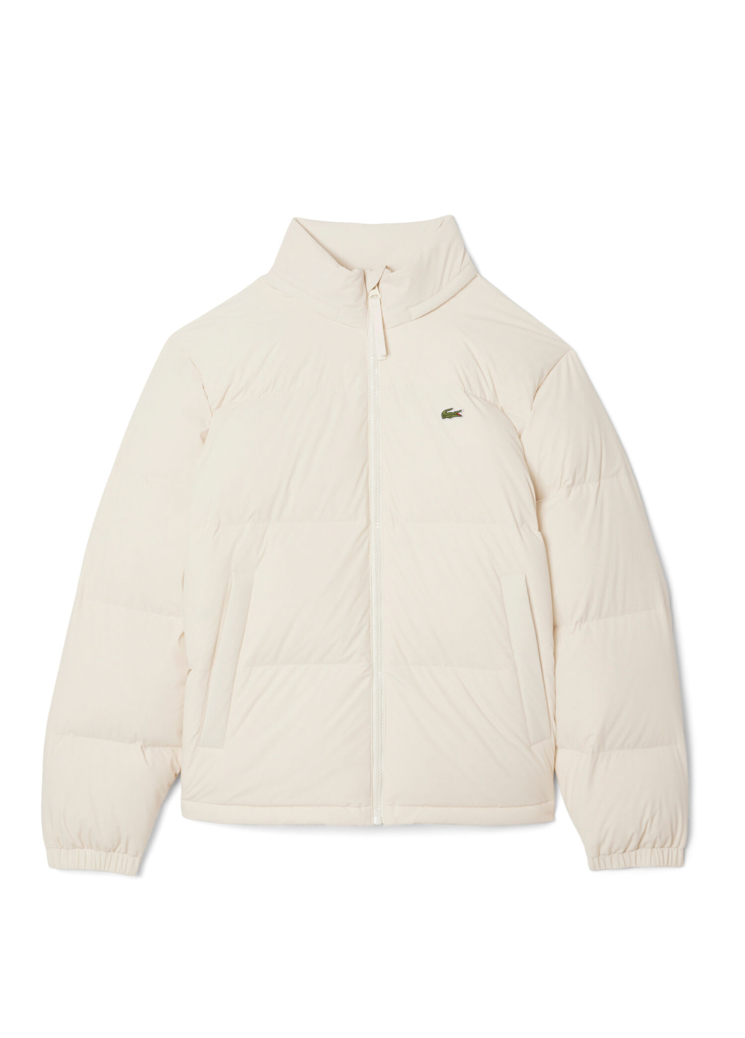 Lacoste KREM-XFJ Erkek Krem Relaxed Fit Kapüşonlu Erkek Mont
