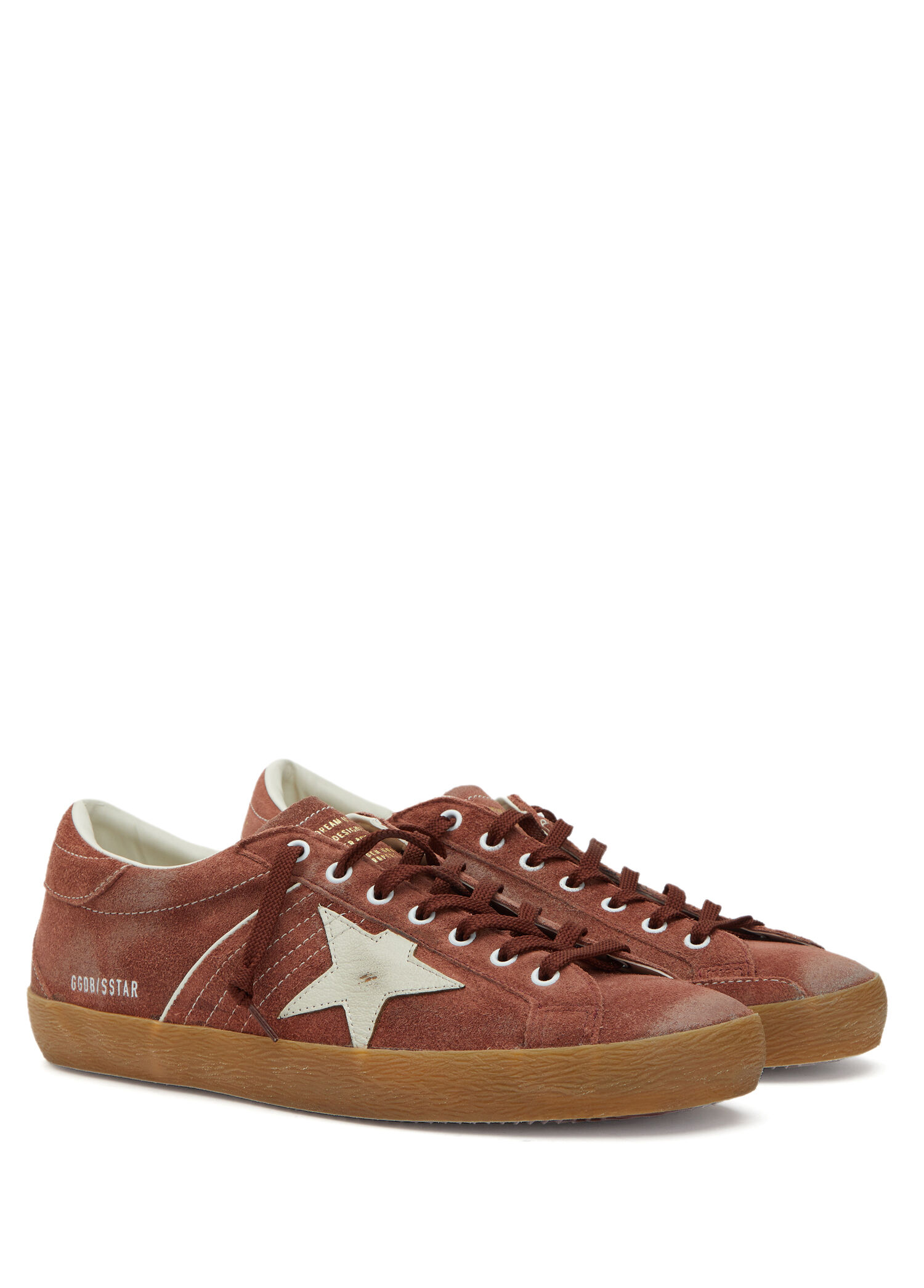 Golden Goose Kırmızı Erkek SuperStar Kırmızı Erkek Süet Sneaker