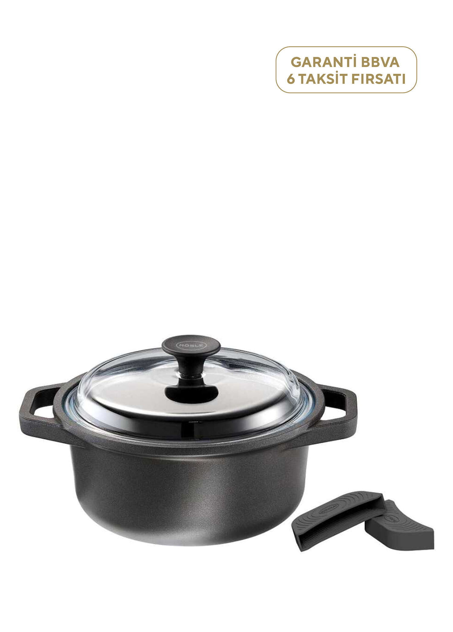 Cadini ProResist Dökme Alüminyum Tencere 24 cm