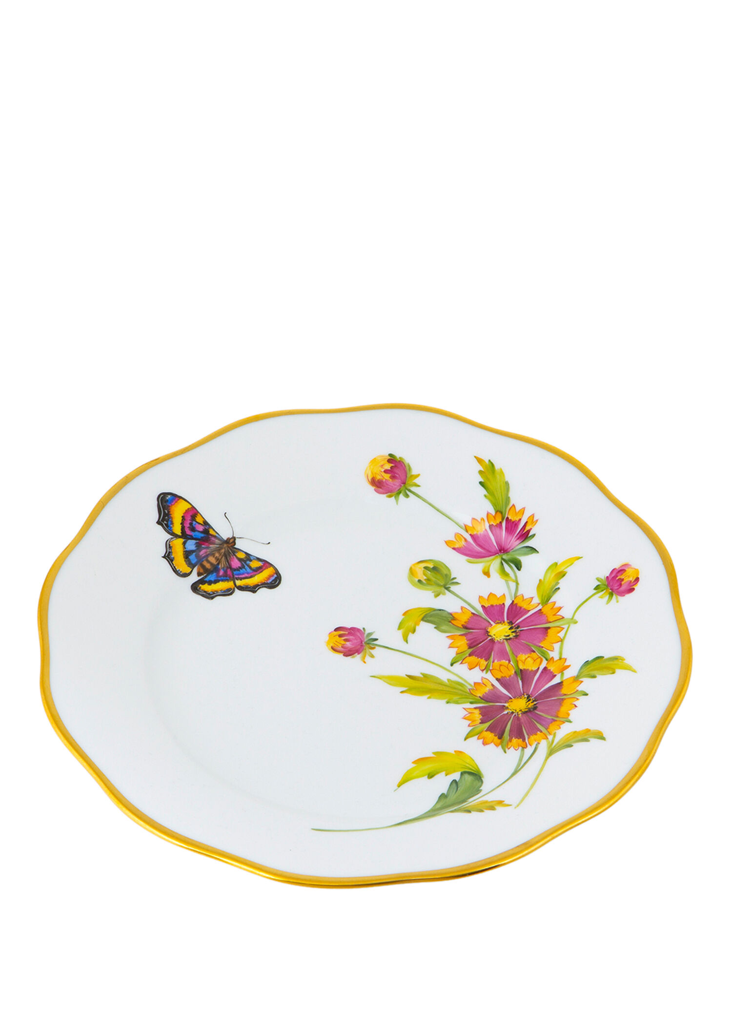 American Wild Flowers Desenli Porselen Tatlı Tabağı 21 cm