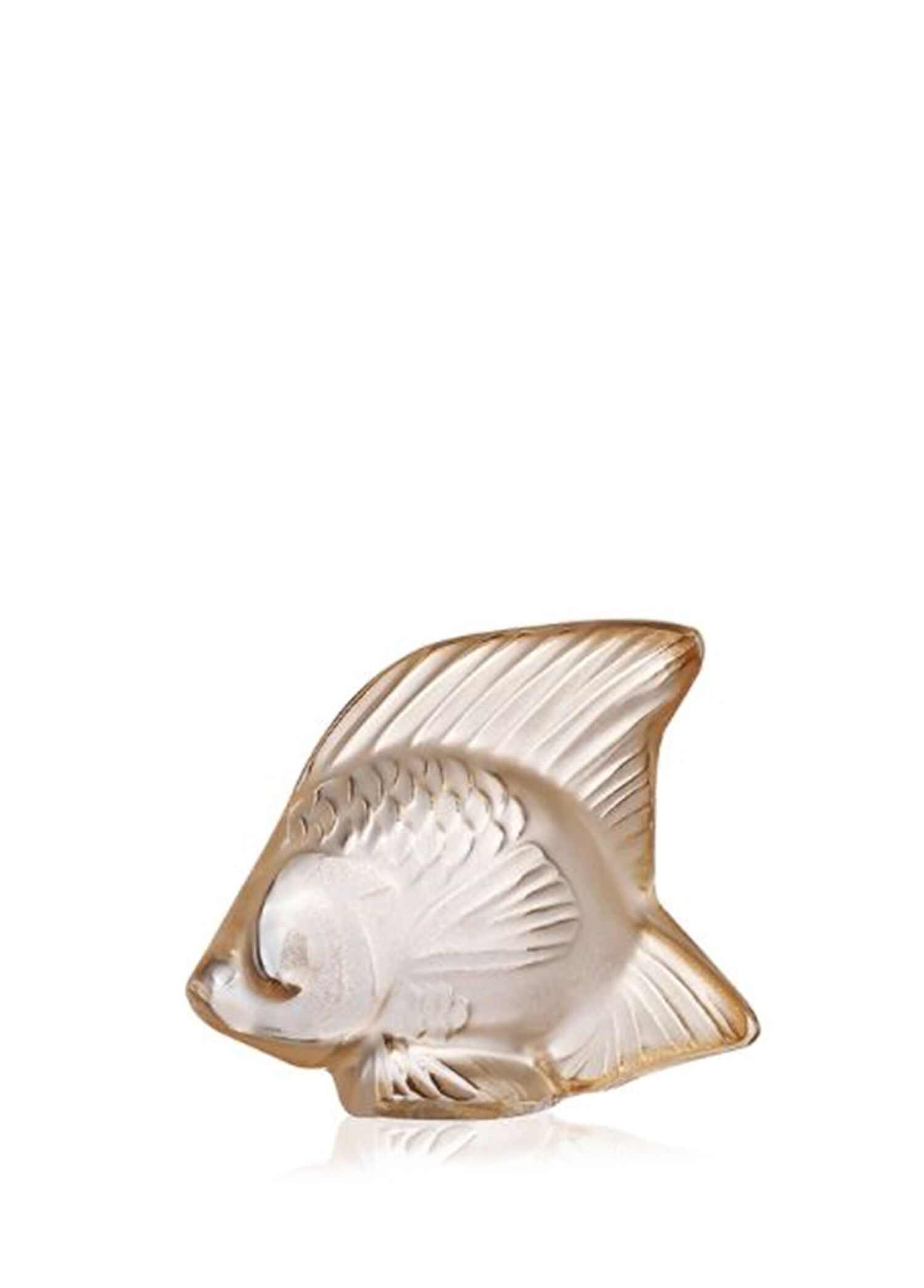 Gold Balık Formlu Kristal Obje