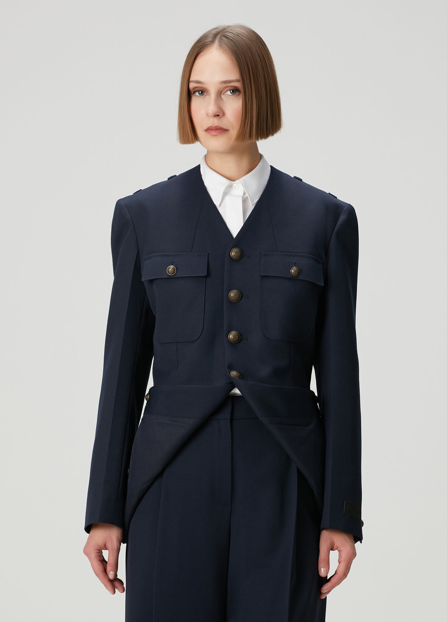 Lacivert Blazer