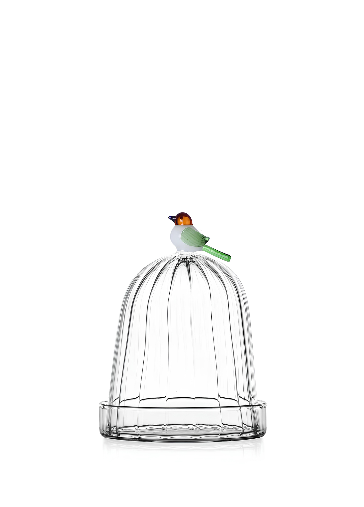 Küçük Kuş Figürlü Cam Saklama Kabı