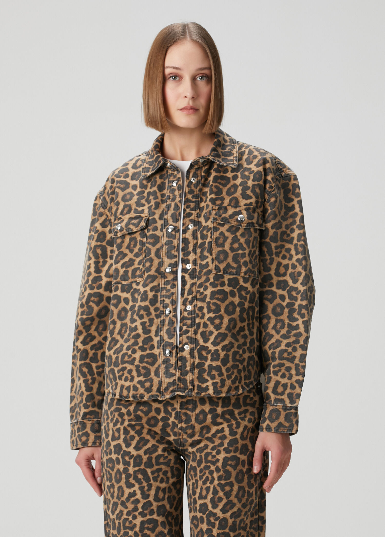 Paxton Leopar Desenli Ceket