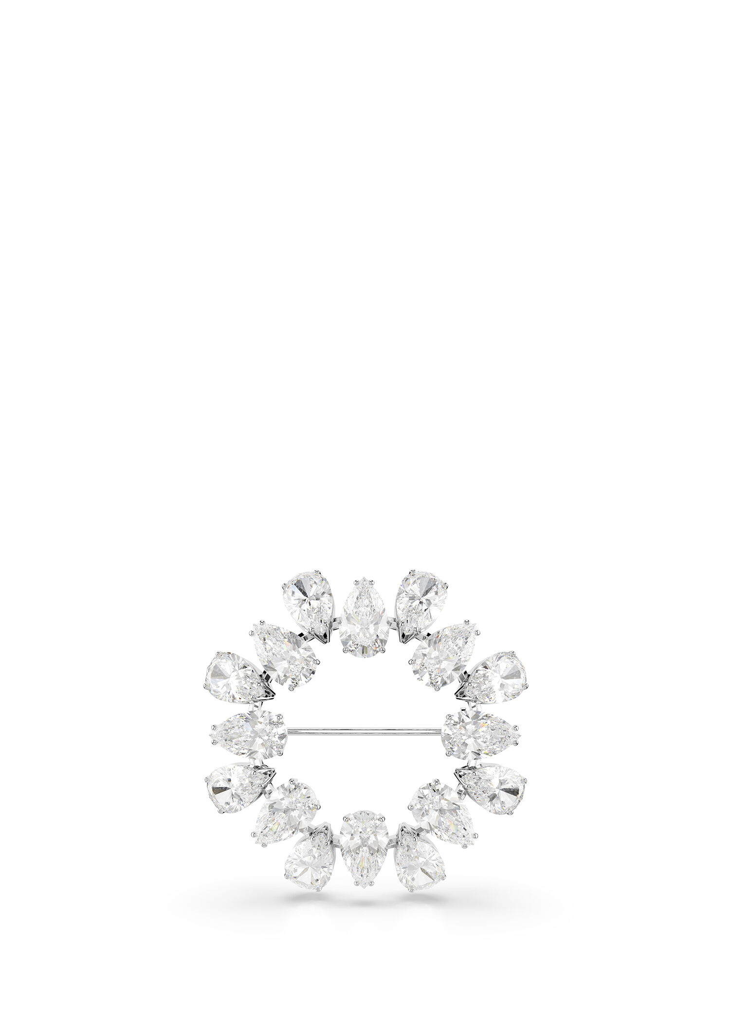 Matrıx Brooch Pear Whıte Rhs Kadın Broş