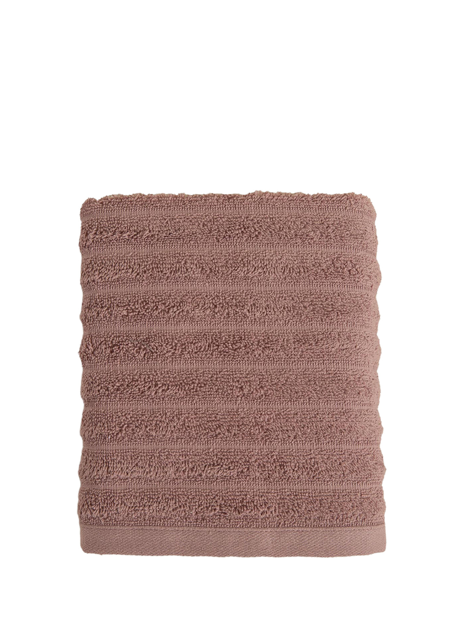 Waved Mürdüm Pamuklu Yüz Havlusu 50 x 80 cm