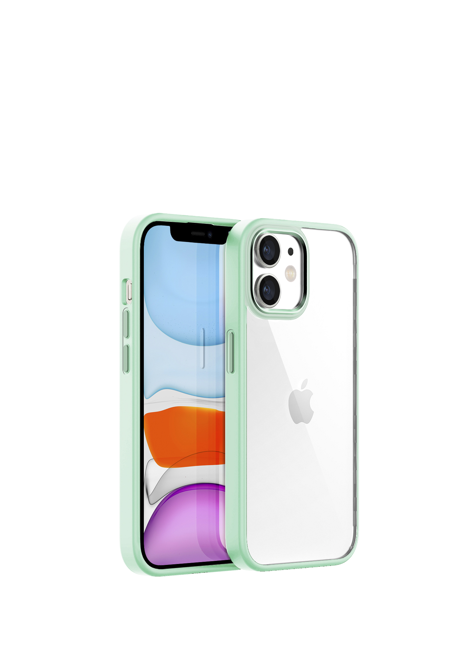 iPhone 11 New Air Light Green Bumper Kılıf