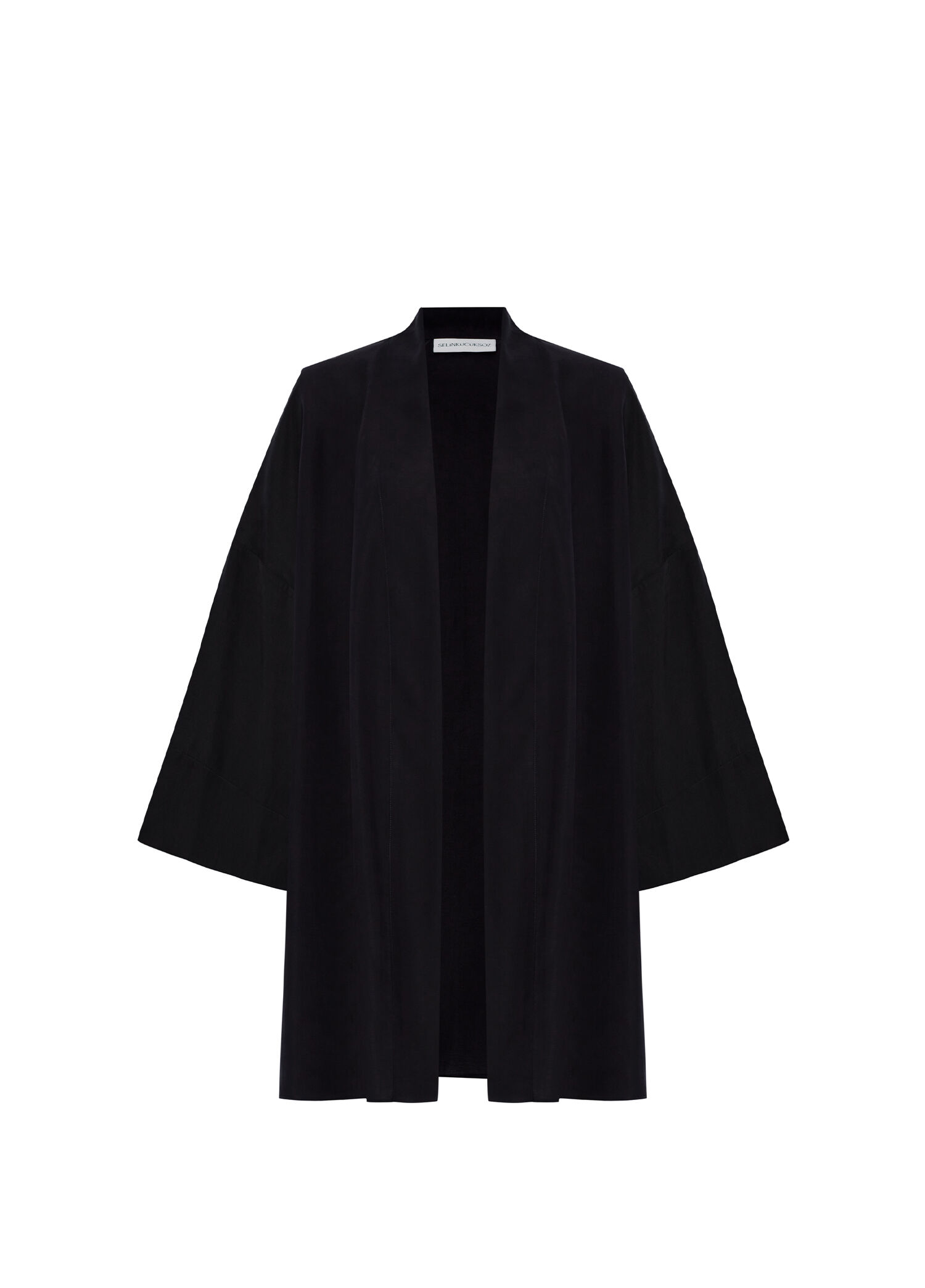 Siyah Kadın Kısa Kimono