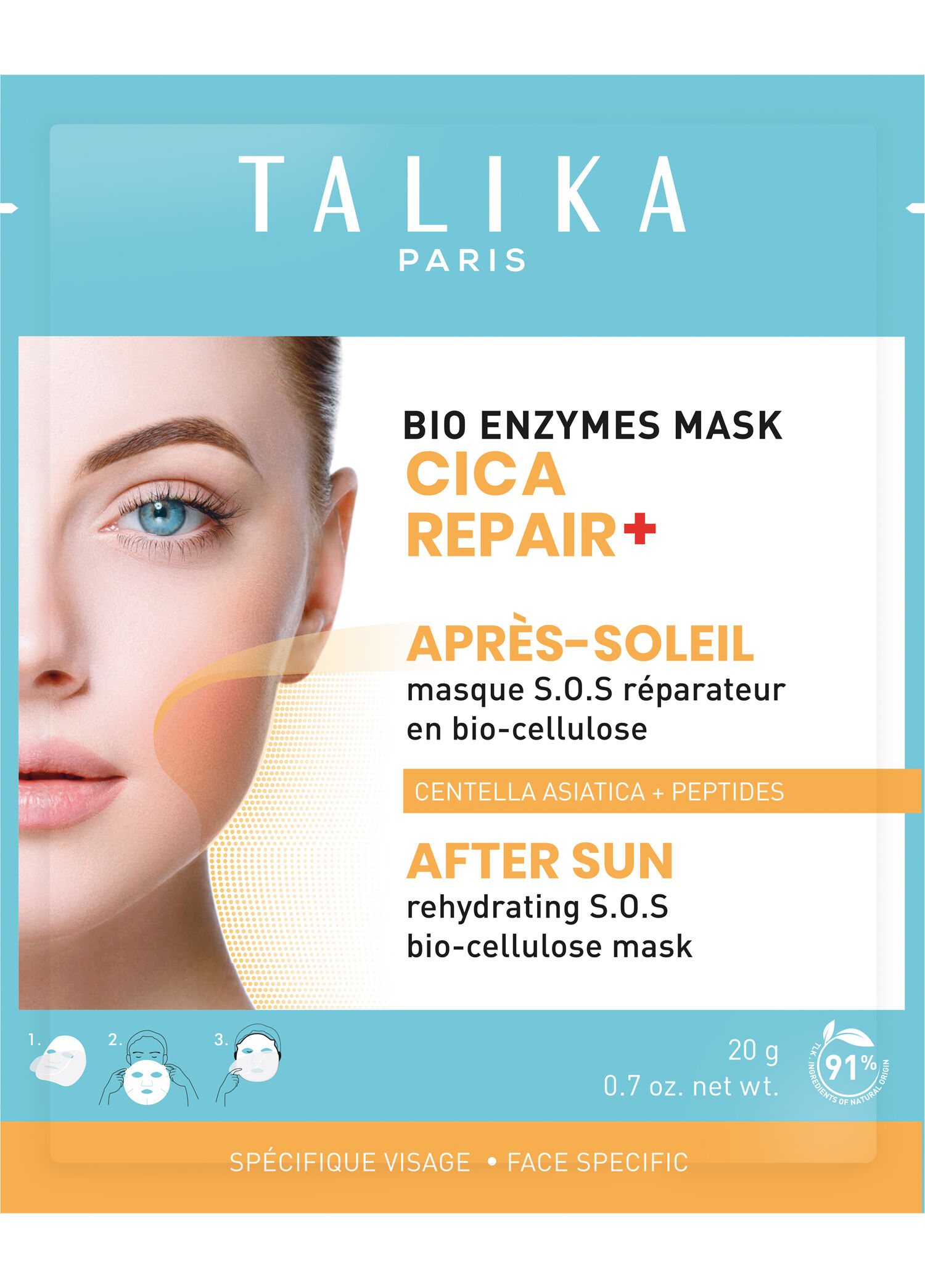 Cica Repair After Sun Bio-Enzyme Maske