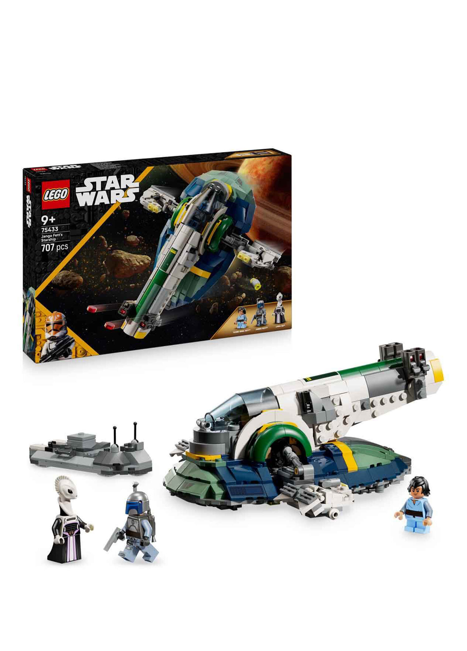 Star Wars: Klonların Saldırısı Jango Fett’in Starship’i 707 Parça 9+ Yaş Yapı Oyuncağı 75433