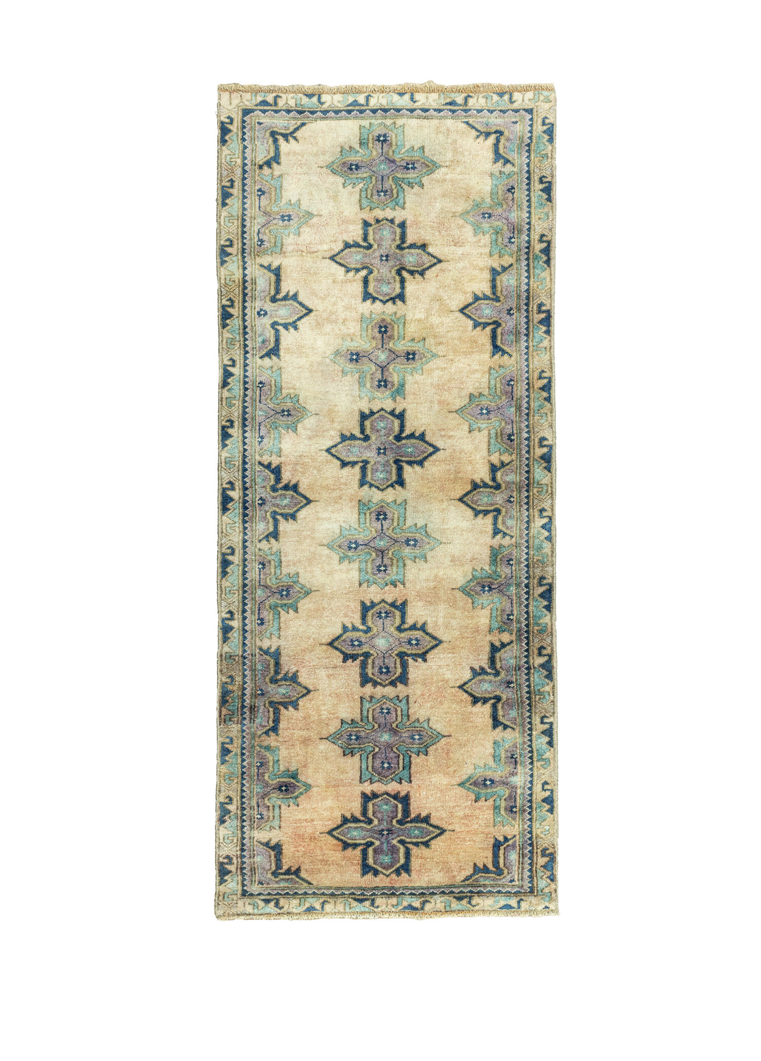 Kadio Rustik Tasarımlı Yün Yolluk 96 x 234 cm