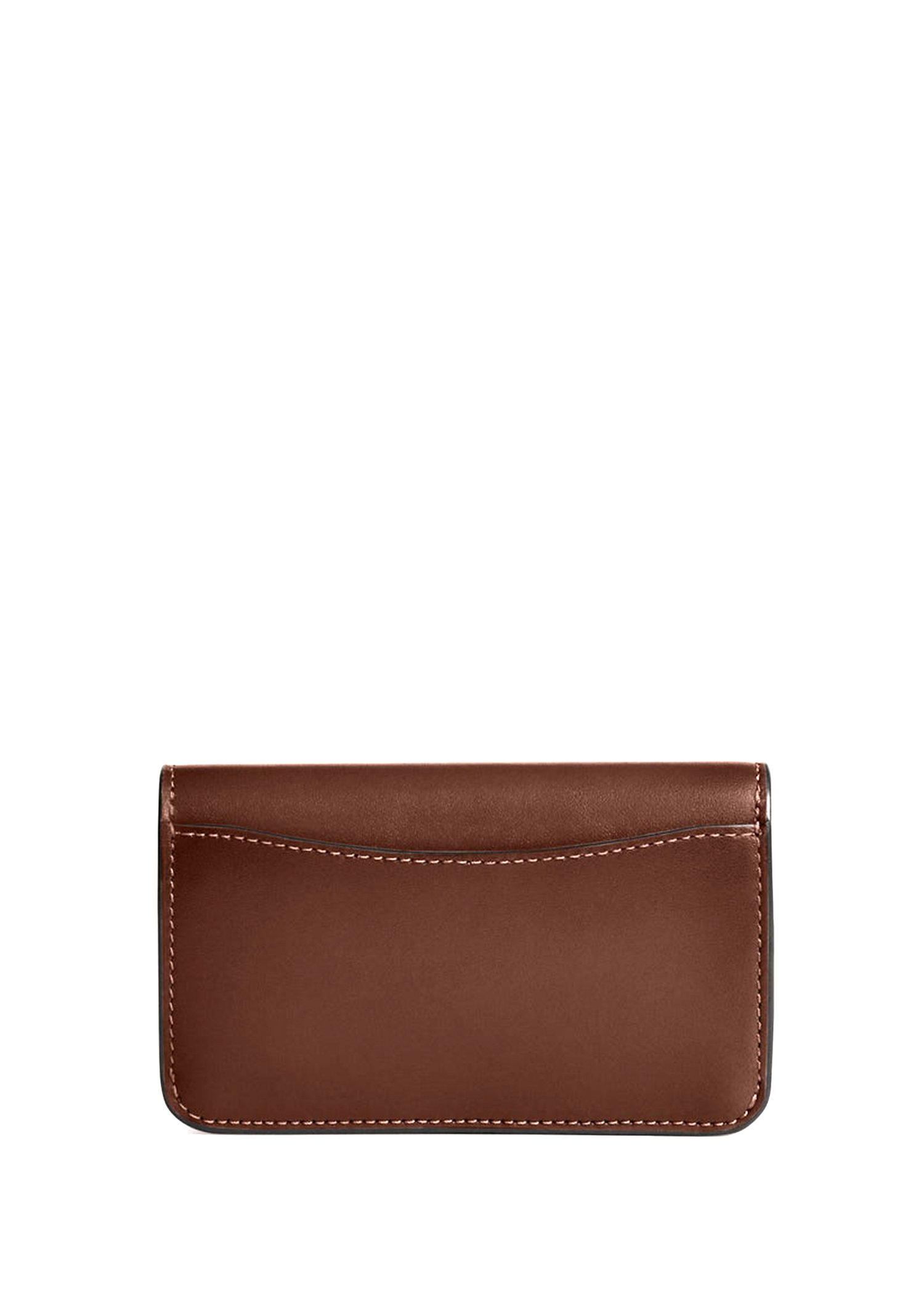 Coach Essential Slim Brown Women's Leather Card Holder