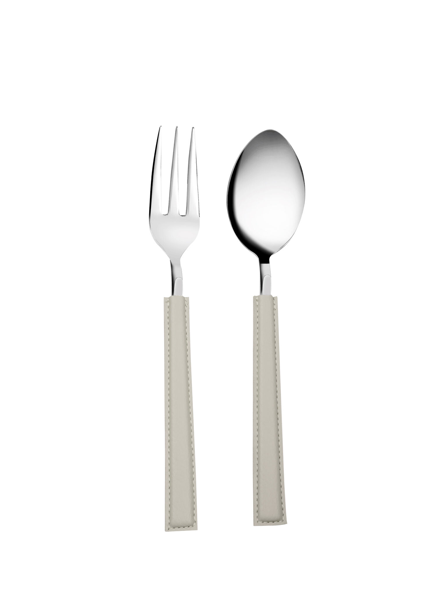 P Yac Design Bej Deri Sapli Catal Ve Kasik
