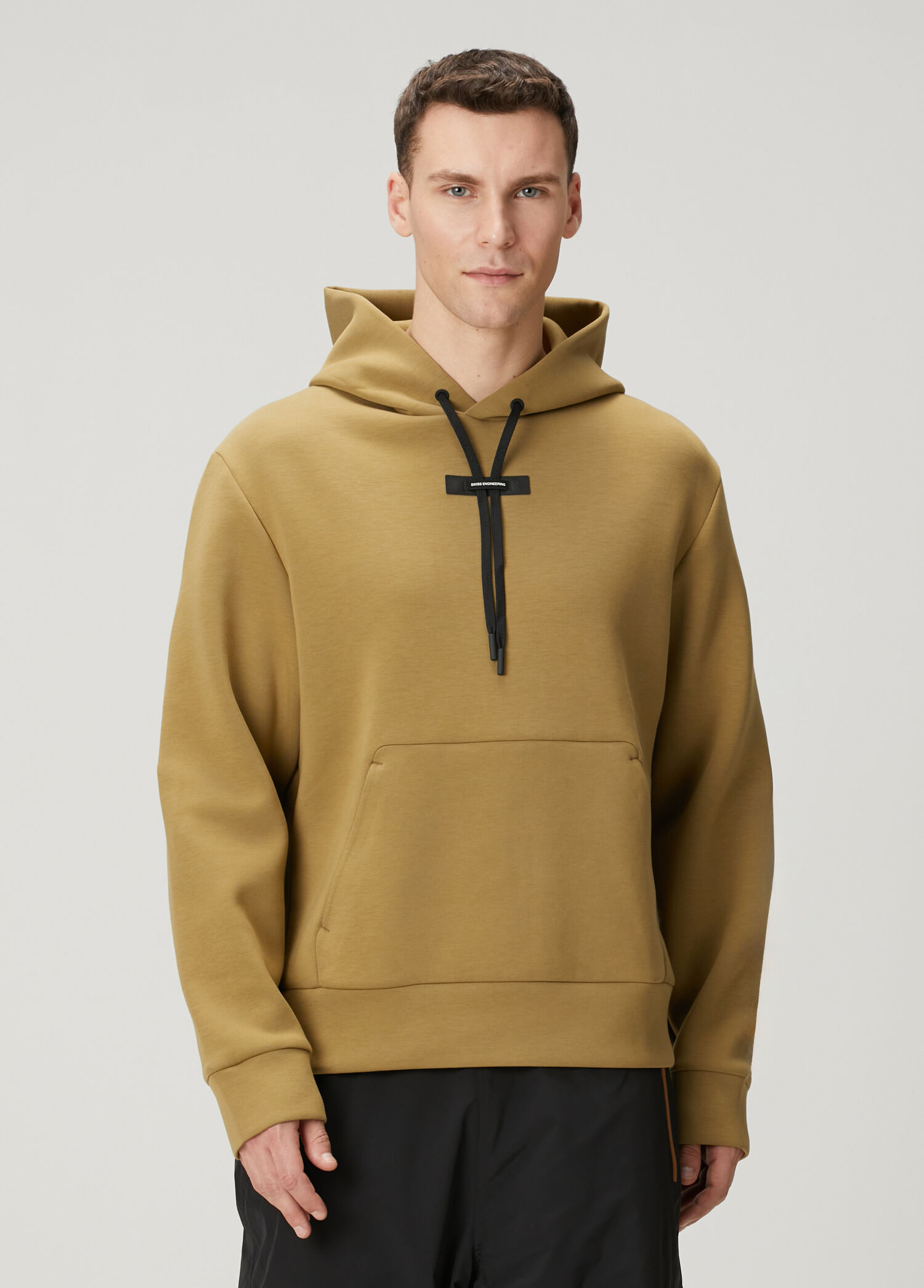 Focus Tech Bej Kapüşonlu Sweatshirt