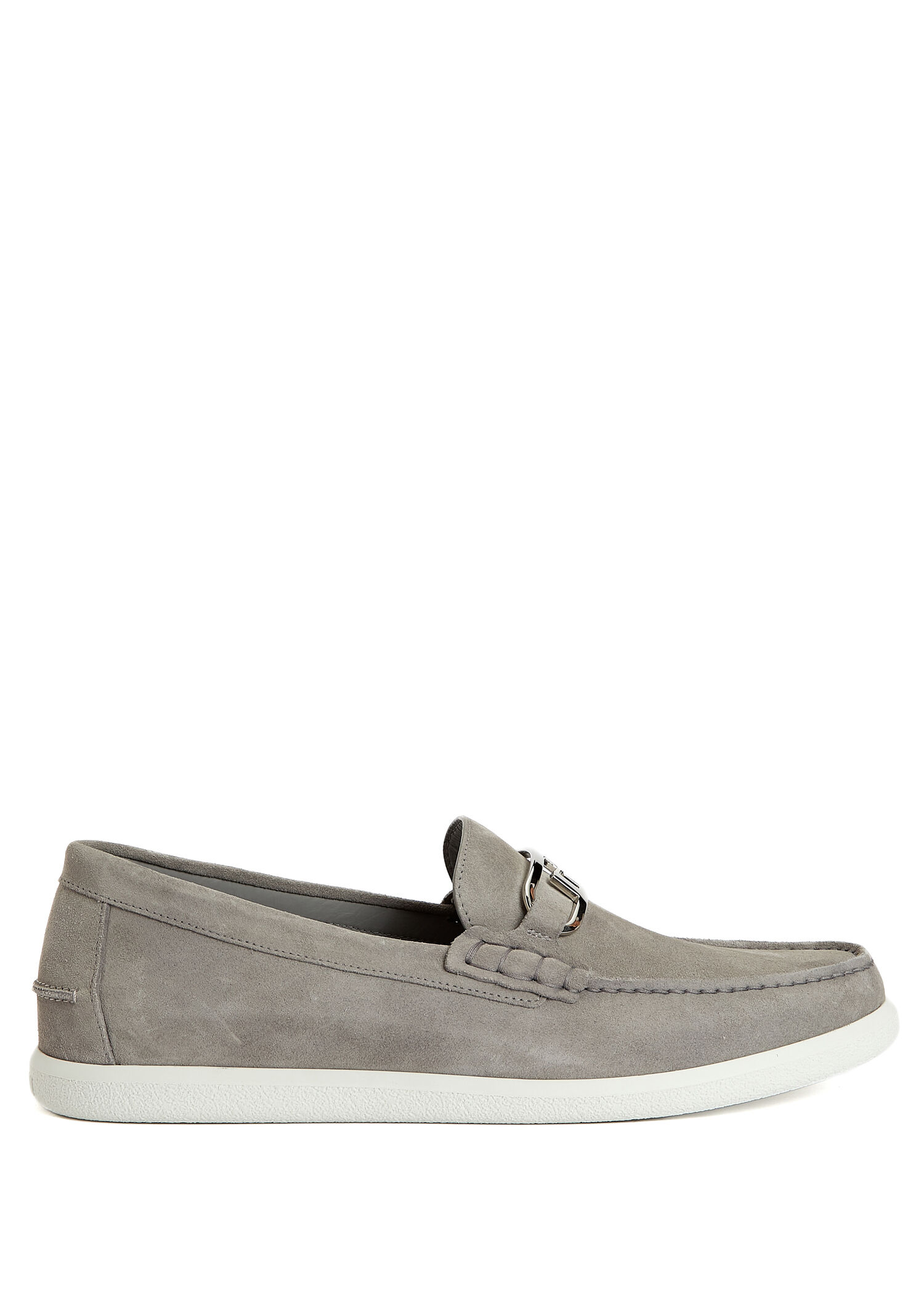 Gri Erkek Süet Loafer