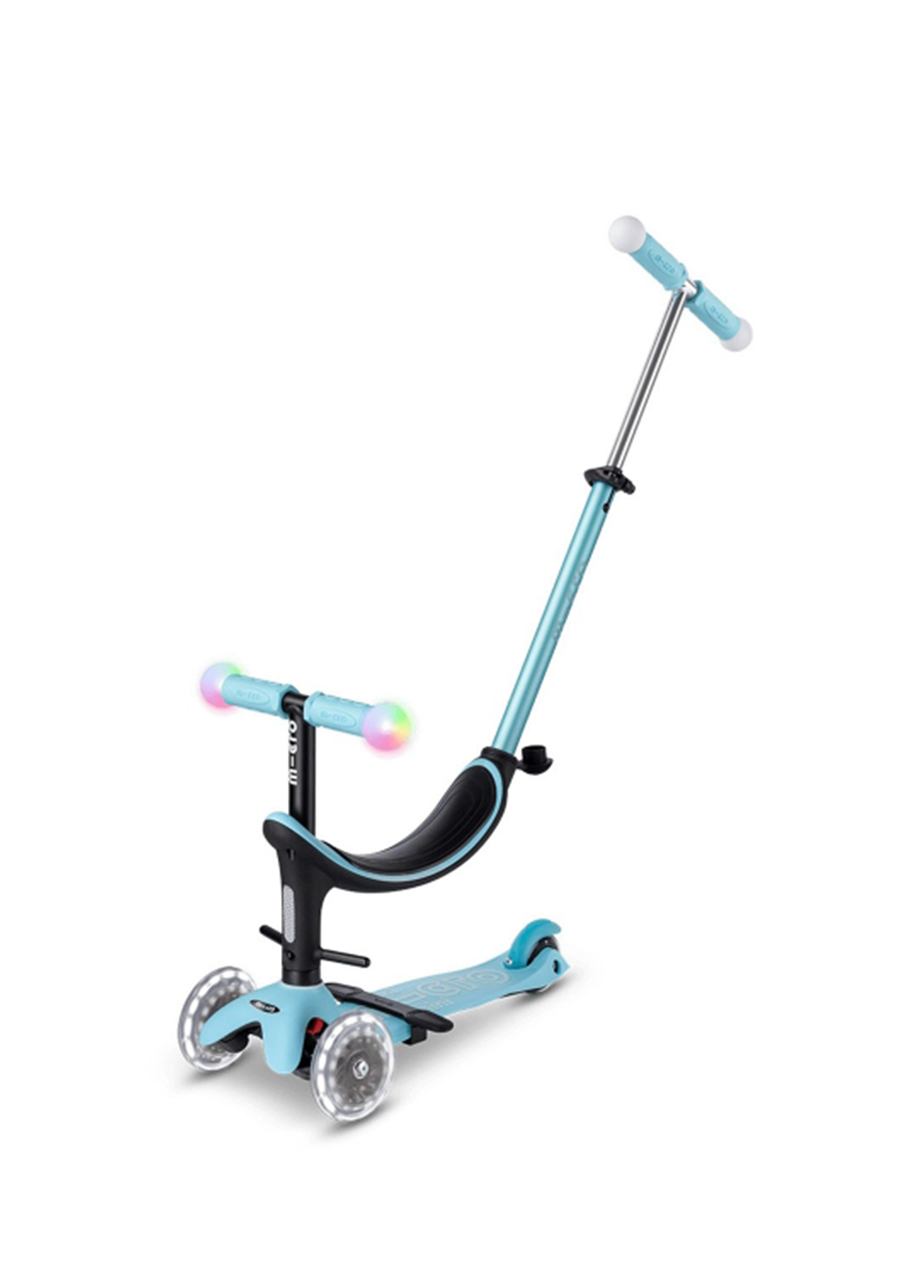 Mini2Grow Deluxe Magic LED Blue 3 Tekerlekli Çocuk Scooter