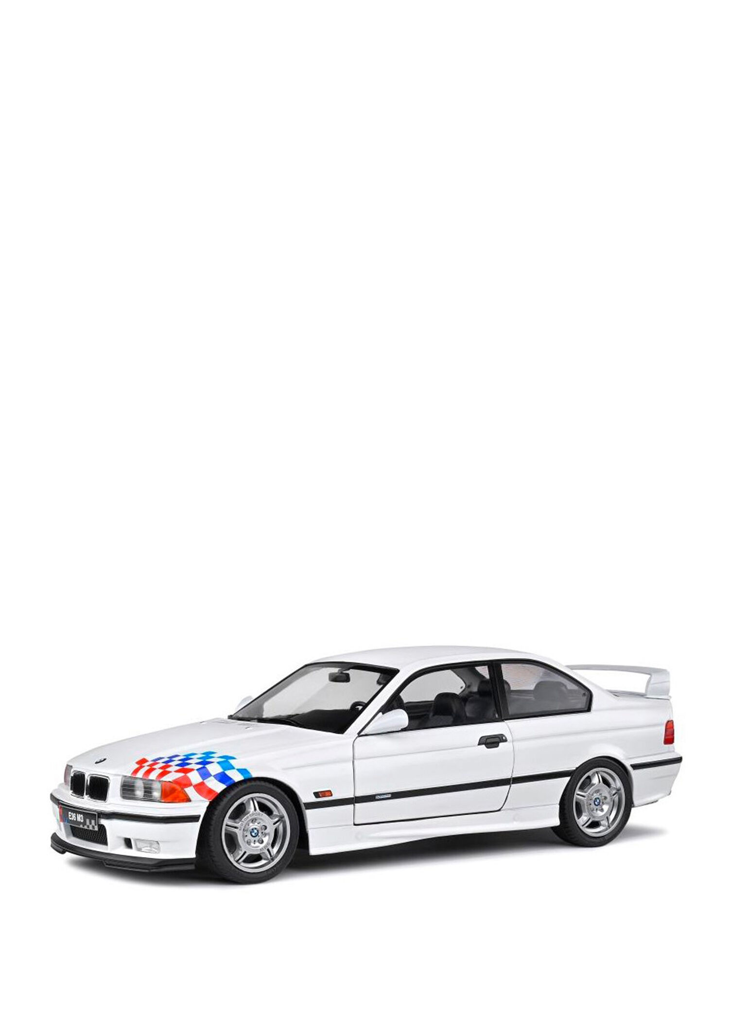 1:18 1995 BMW M3 E36 Coupe Special Edition Diecast Metal Minyatür Beyaz Model Araba