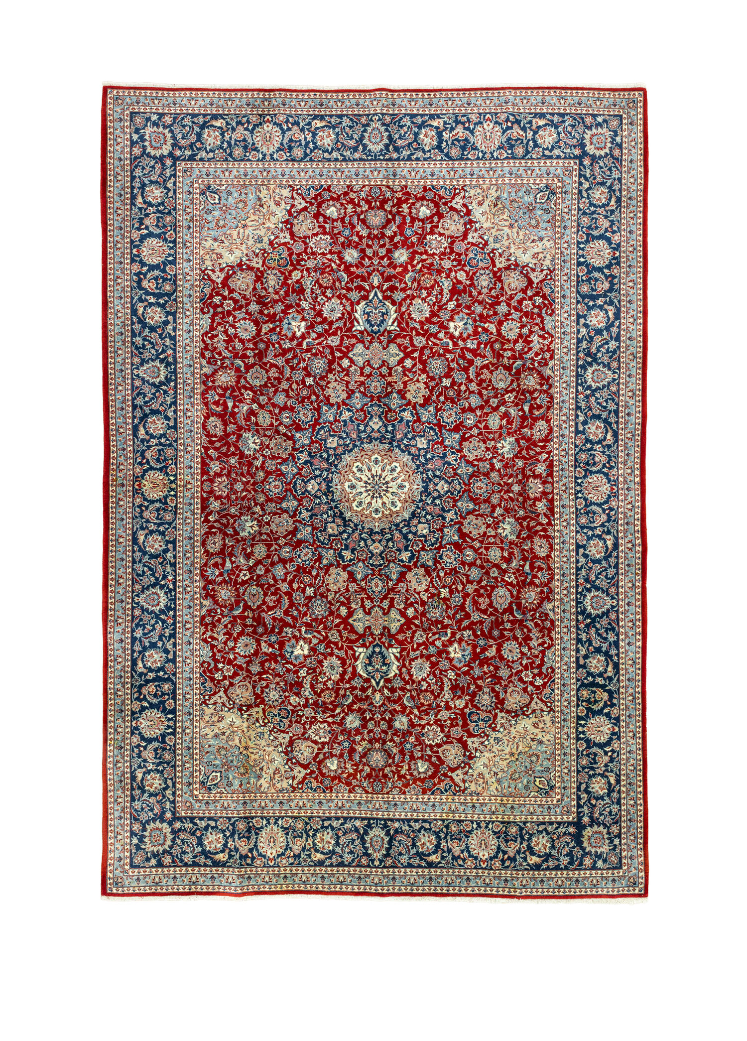 Tiznit Dekoratif El Dokuma Yün İran Halısı 188 x 277 cm