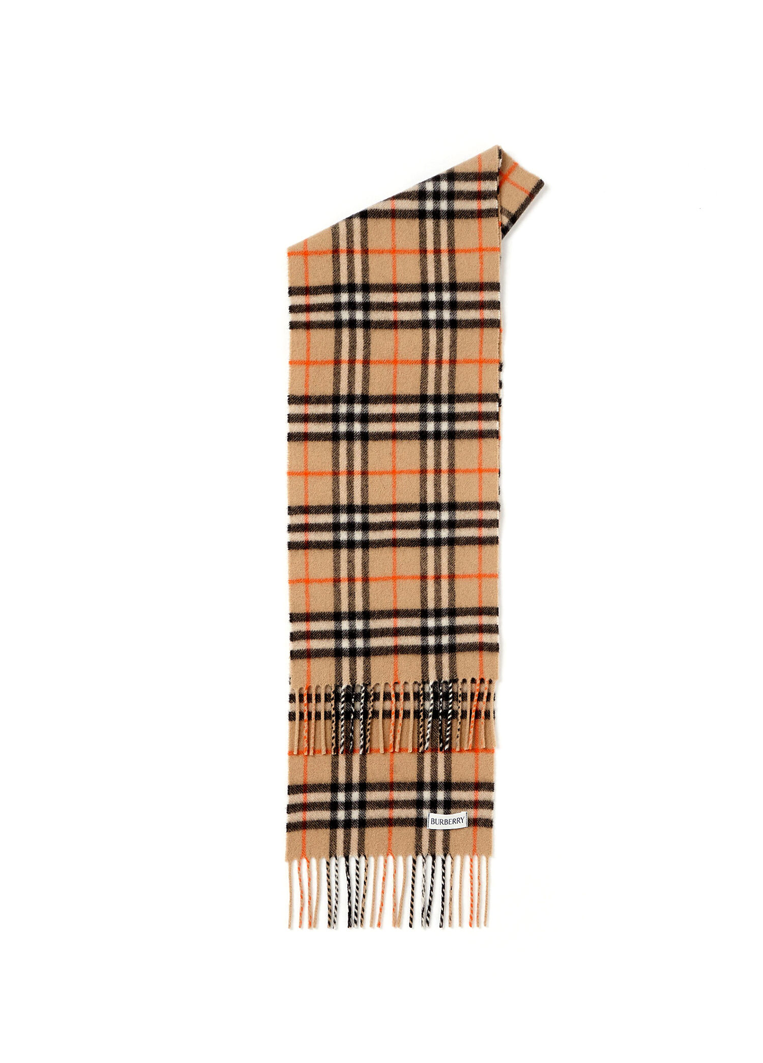 Check Bej Kaşmir Unisex Çocuk Atkı