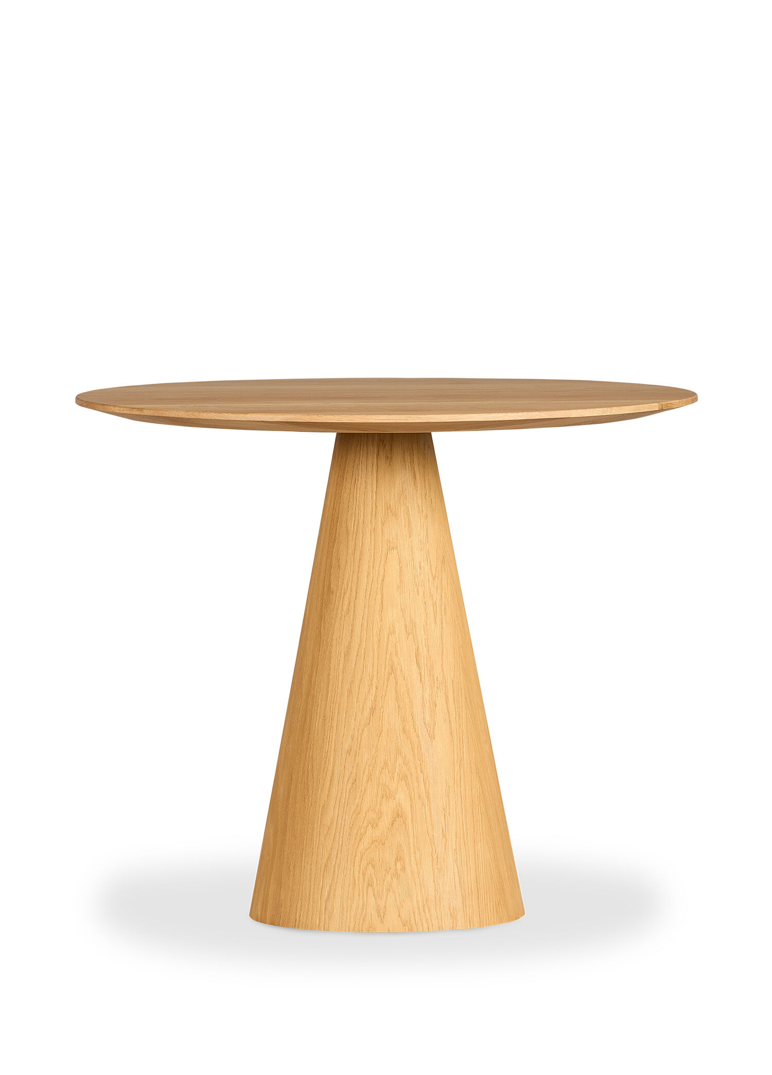 Pico Natural Tablalı Meşe Ahşap Yuvarlak Yemek Masası 90 cm