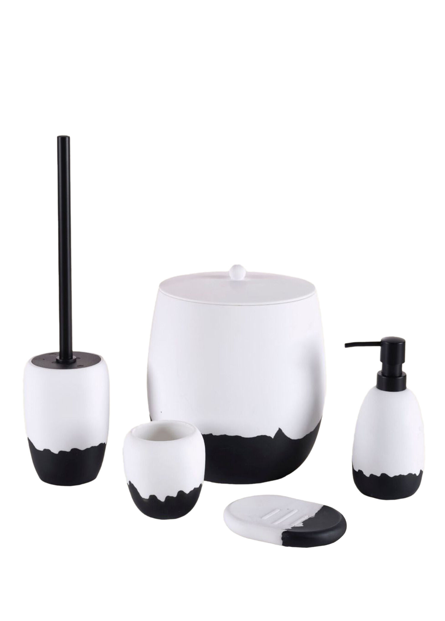 Shadow Siyah 5'li Banyo Aksesuar Seti